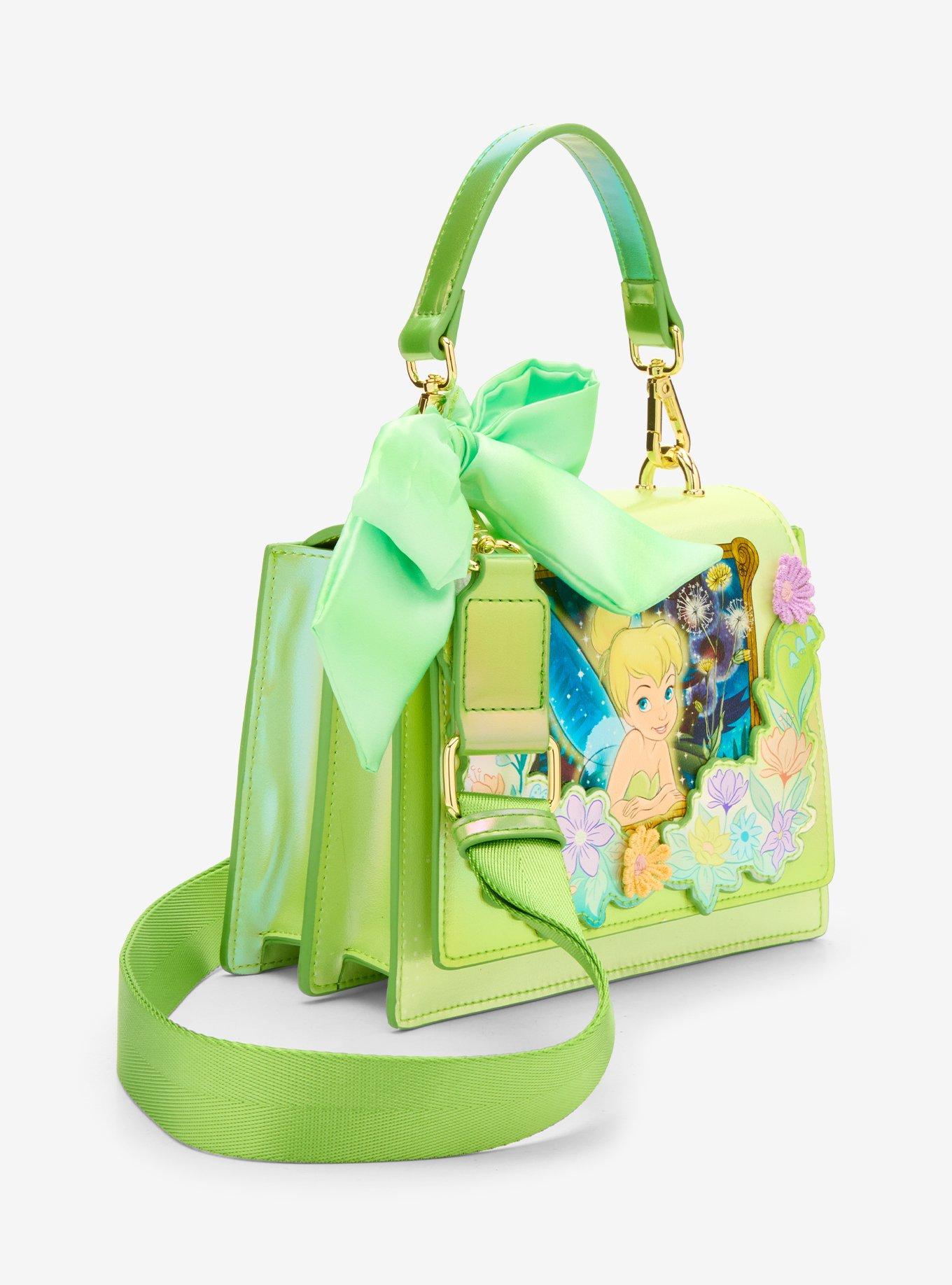 Loungefly Disney Peter Pan Tinker Bell Flower Iridescent Crossbody Bag &mdash; BoxLunch Exclusive, , hi-res