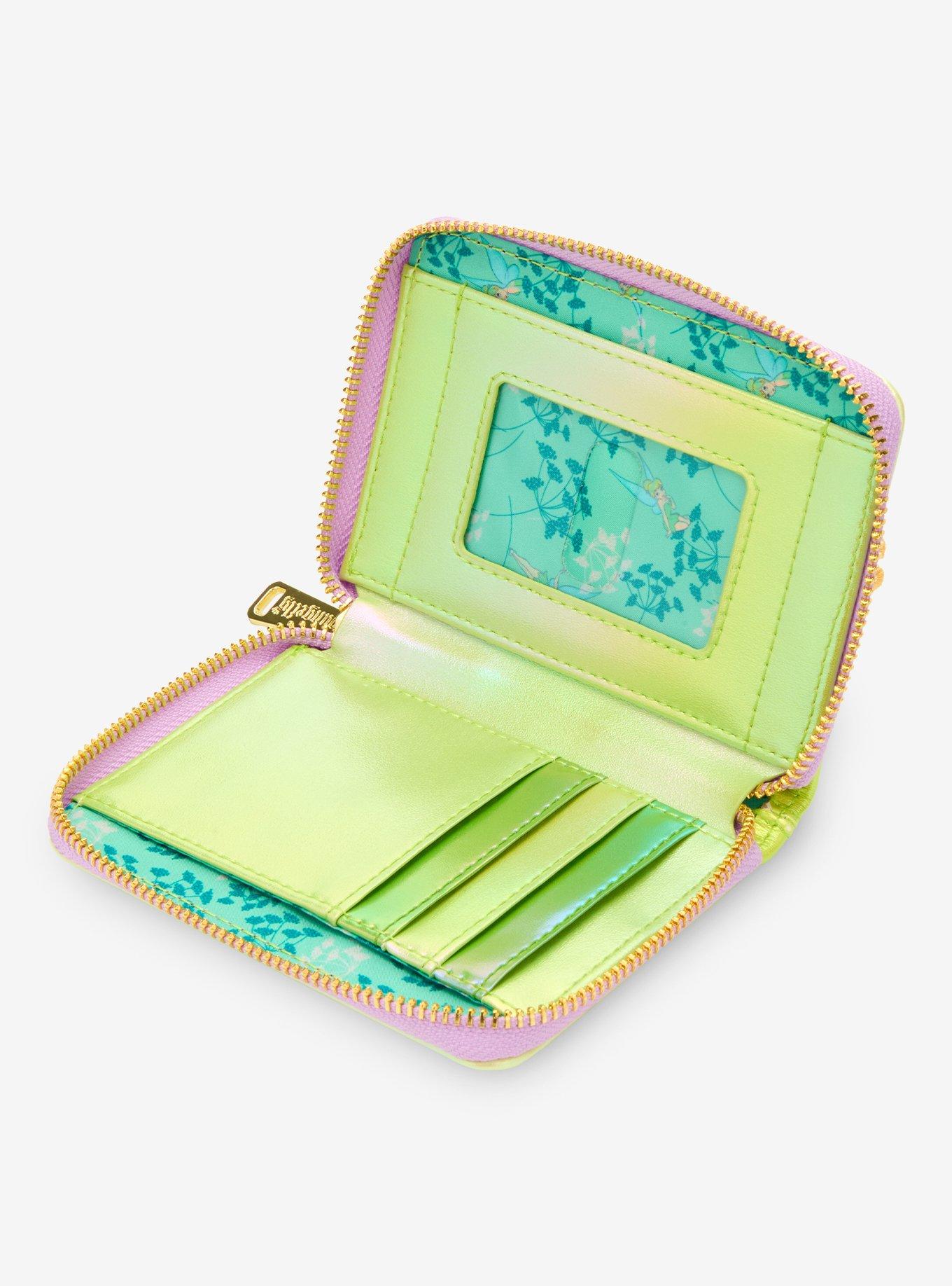 Loungefly Disney Peter Pan Tinker Bell Flower Iridescent Zip Wallet &mdash; BoxLunch Exclusive, , alternate