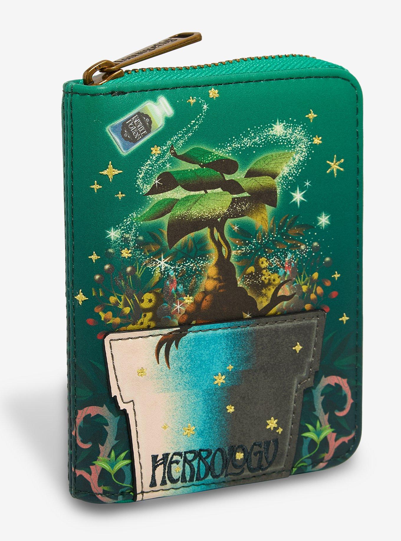 Loungefly Harry Potter Herbology Mandrake Small Zip Wallet - BoxLunch Exclusive, , hi-res