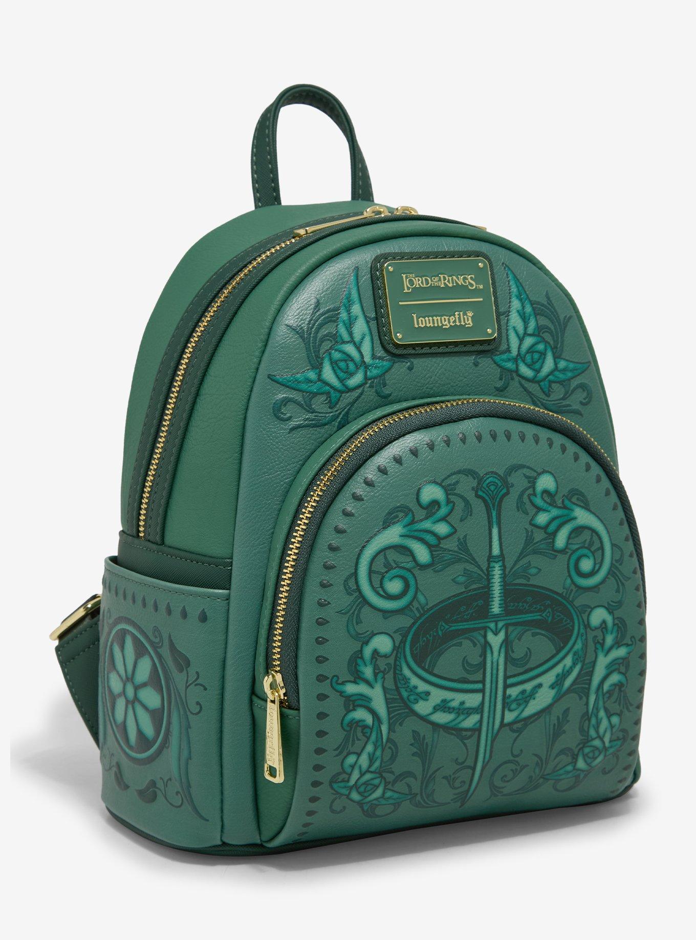 Loungefly The Lord of the Rings Green Icons Mini Backpack - BoxLunch Exclusive, , hi-res