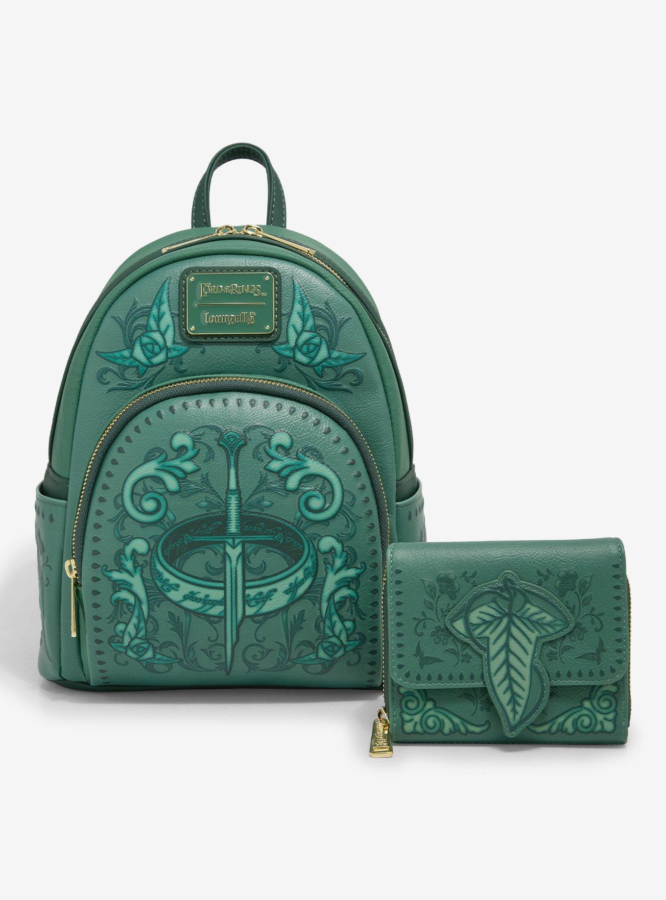 Loungefly The Lord of the Rings Green Icons Mini Backpack - BoxLunch Exclusive, , alternate - view 6