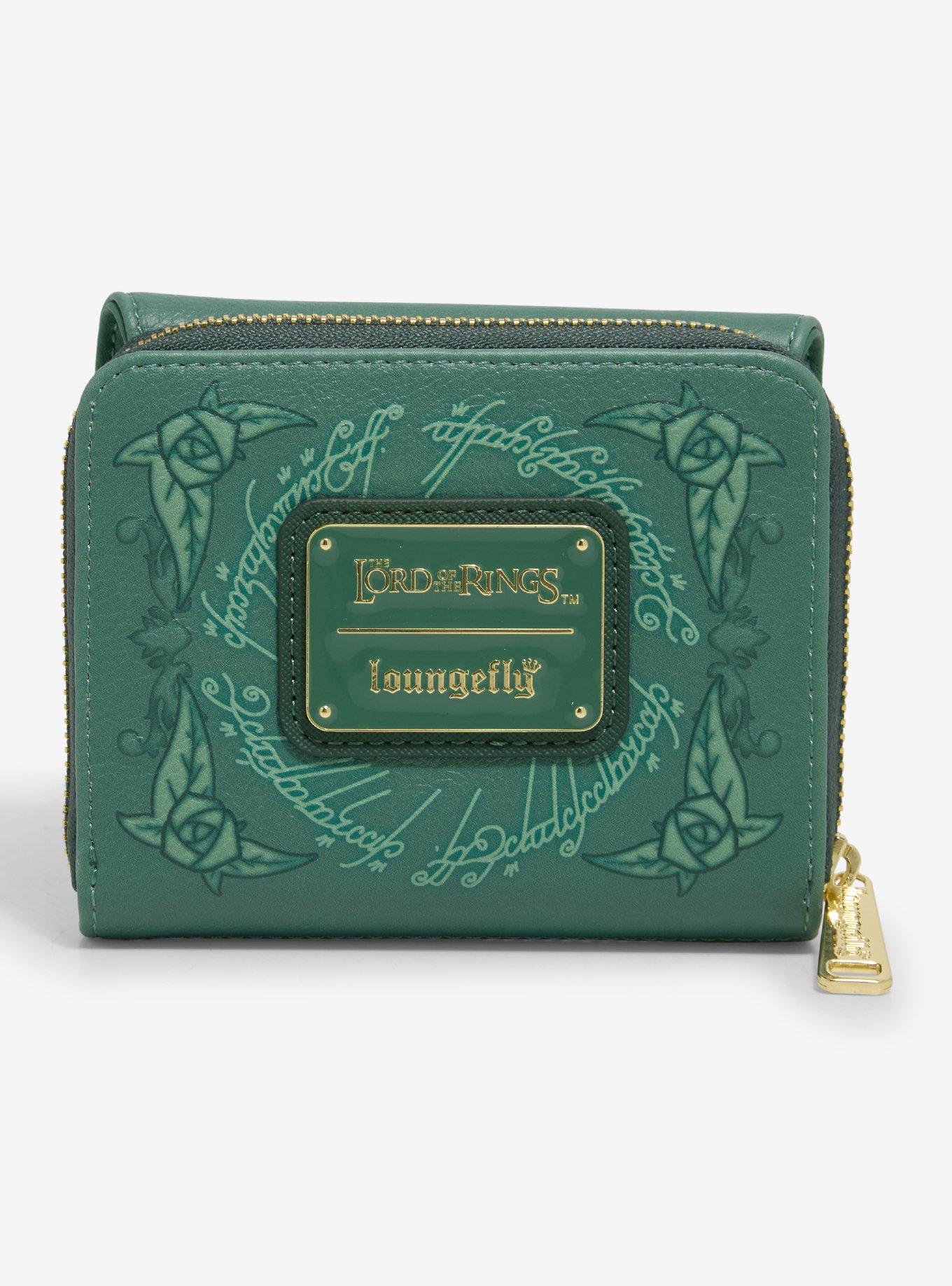 Loungefly The Lord of the Rings Leaf of L&oacute;rien Zip Wallet - BoxLunch Exclusive, , alternate