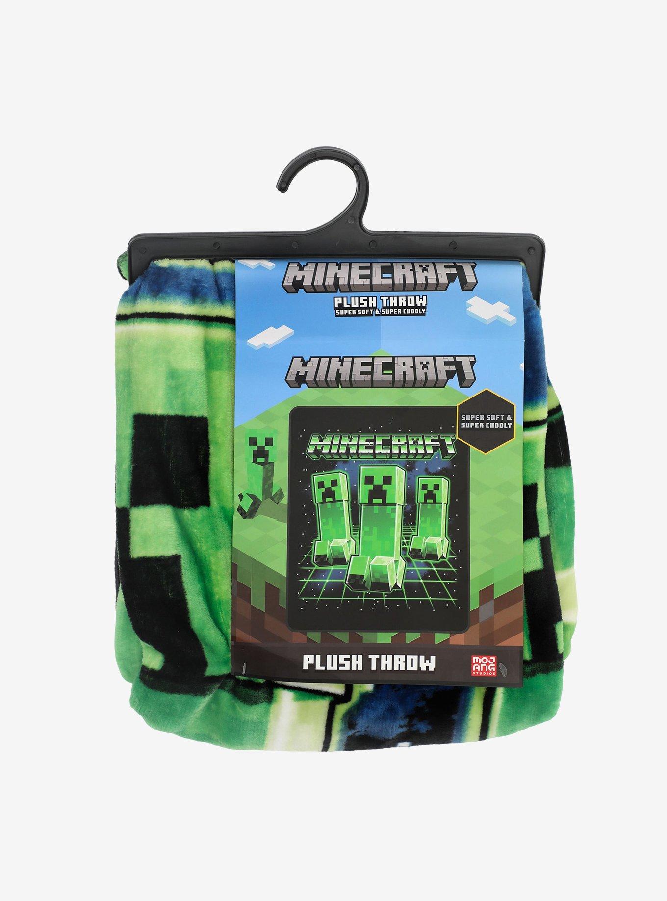 Minecraft Creepers Digital Grid Throw Blanket, , hi-res