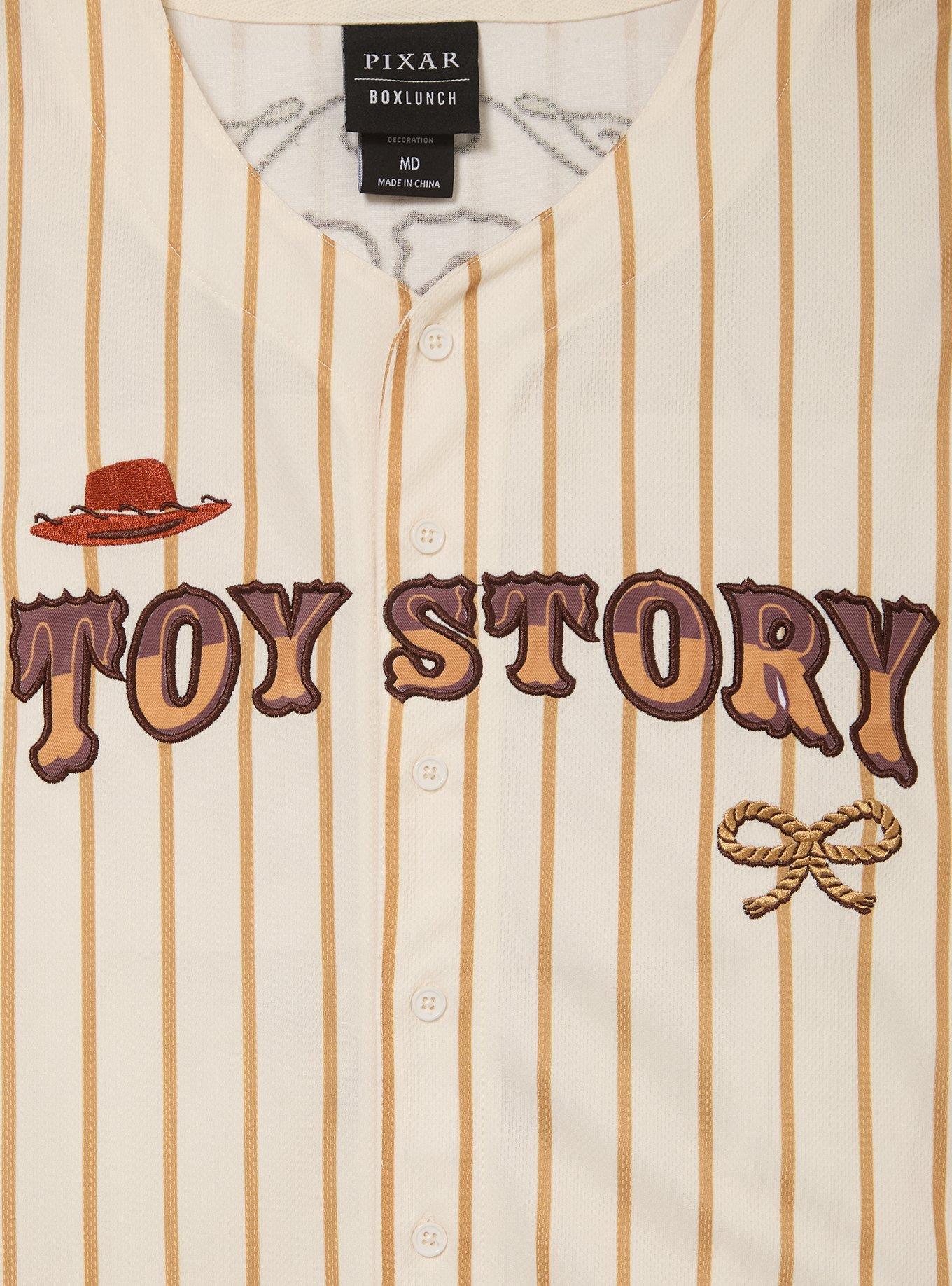 Disney Pixar Toy Story Jessie Women's Cropped Baseball Jersey - BoxLunch Exclusive, STRIPES, alternate