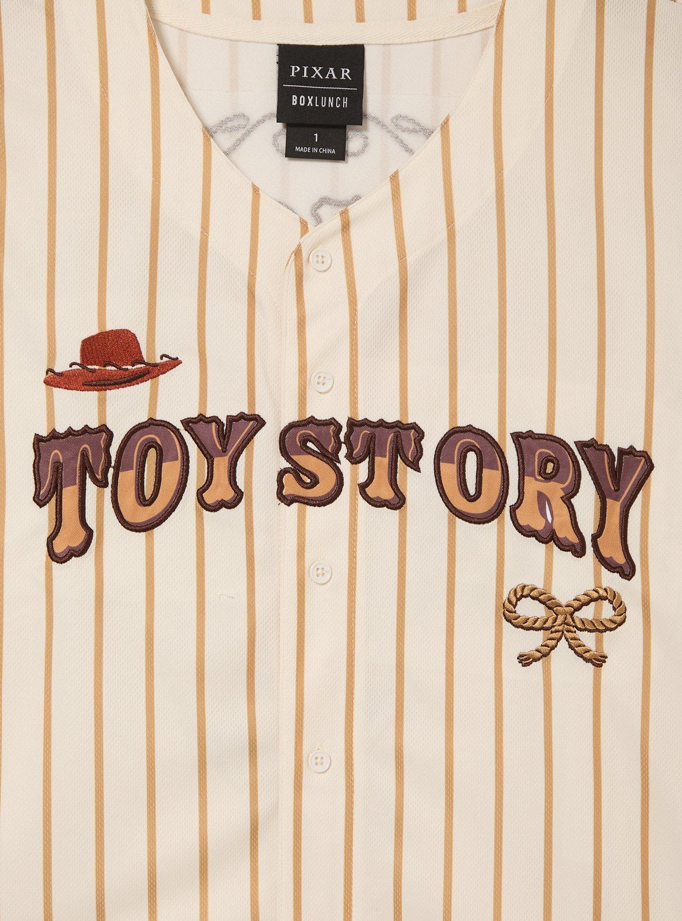 Disney Pixar Toy Story Jessie Women's Plus Size Cropped Baseball Jersey - BoxLunch Exclusive, STRIPES, alternate