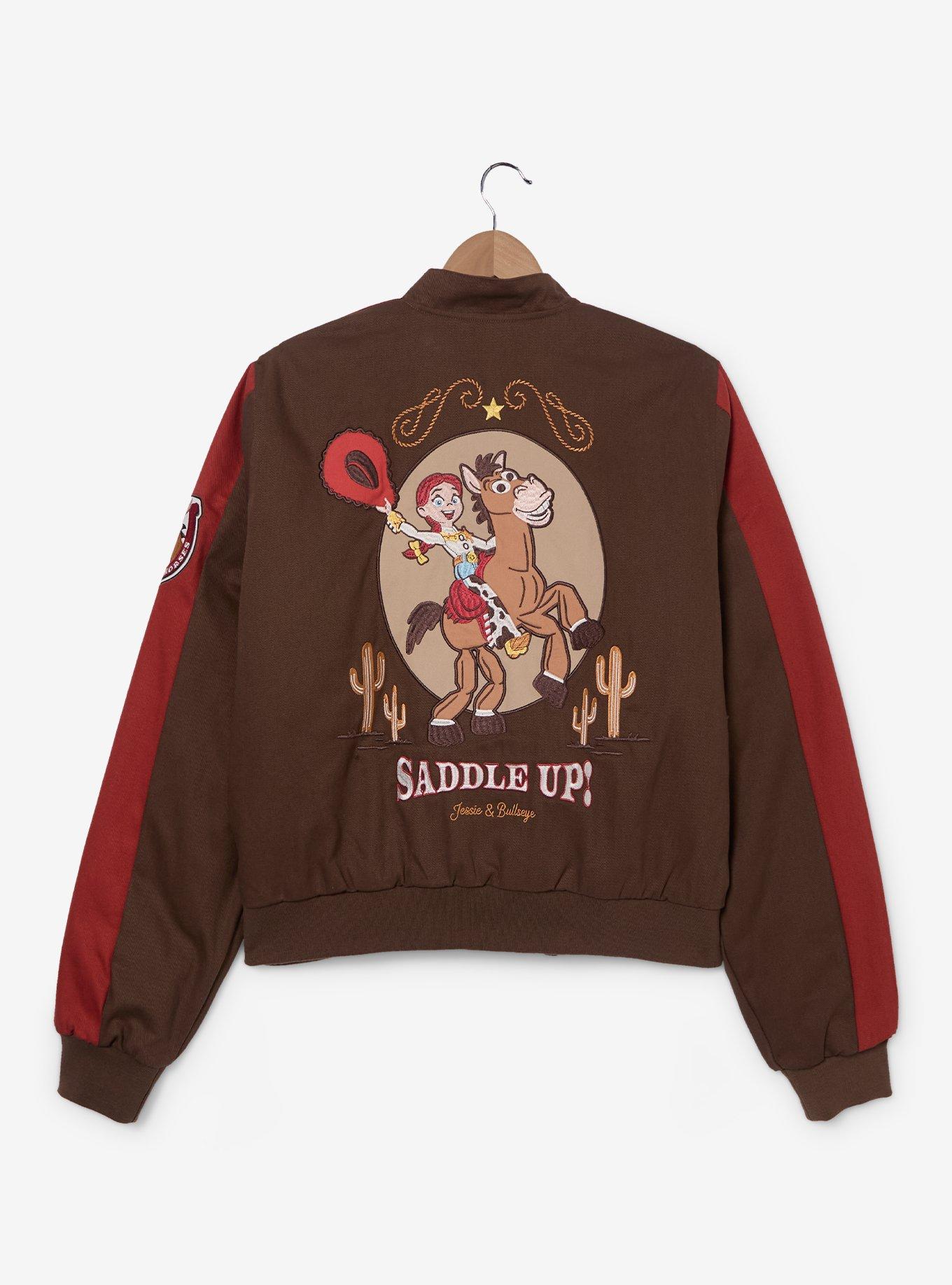 Disney Pixar Toy Story Jessie Women's Plus Size Cropped Racing Jacket - BoxLunch Exclusive, , hi-res