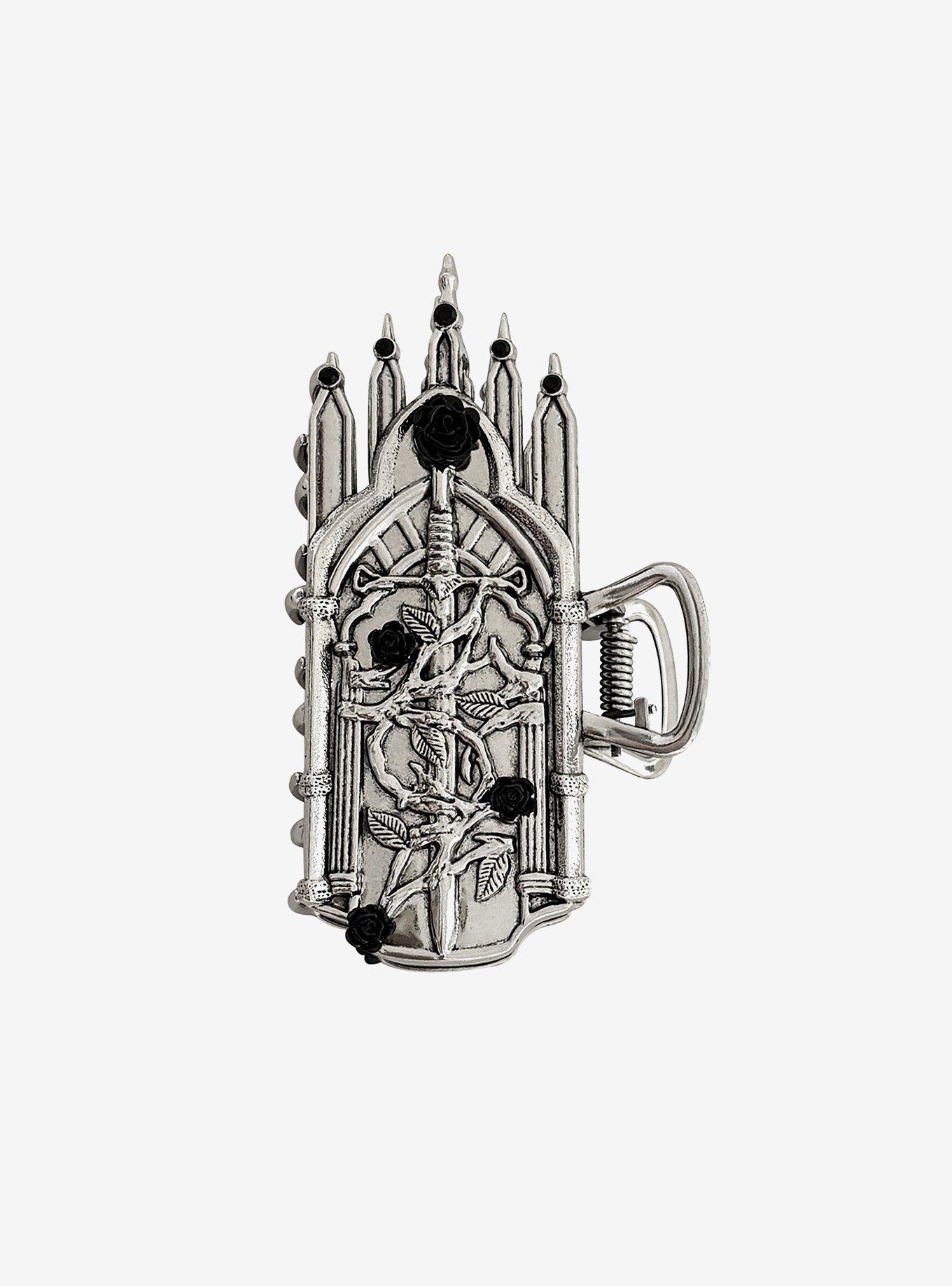 Thorn & Fable Gothic Castle Dagger Claw Hair Clip, , hi-res