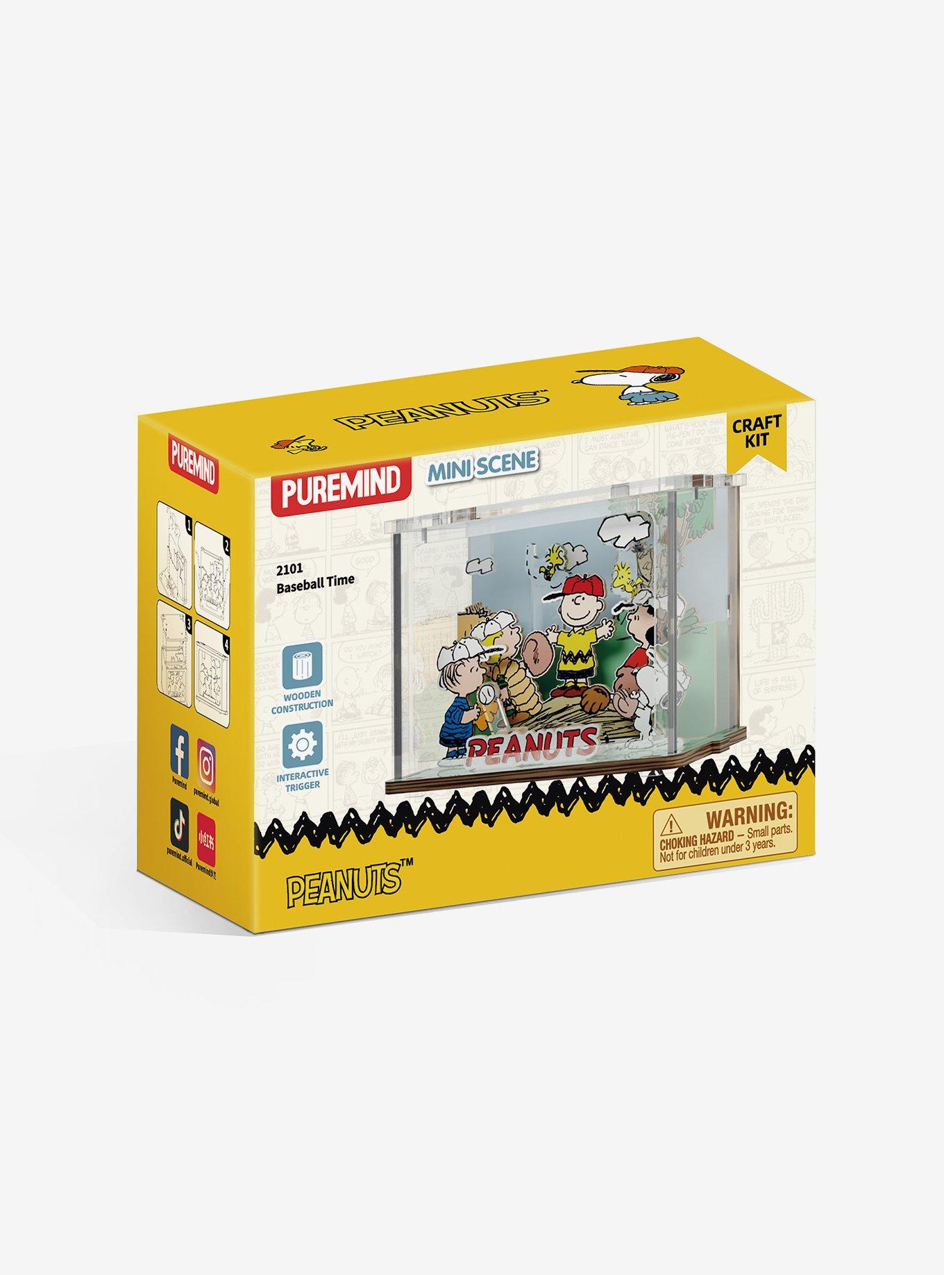 Puremind X Peanuts Baseball Mini Scene Wooden Kit, , hi-res