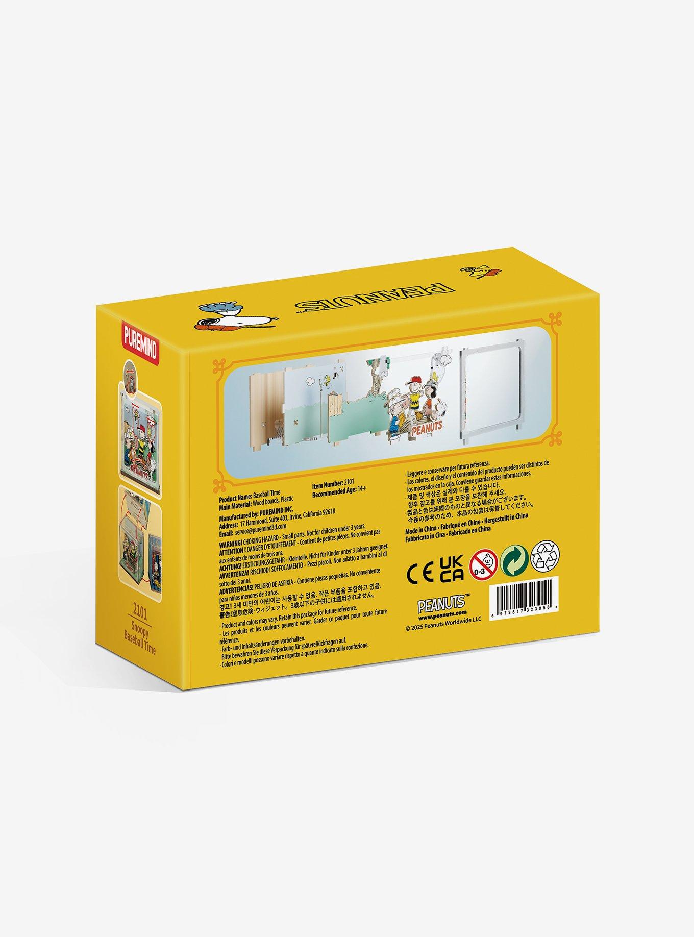 Puremind X Peanuts Baseball Mini Scene Wooden Kit, , alternate