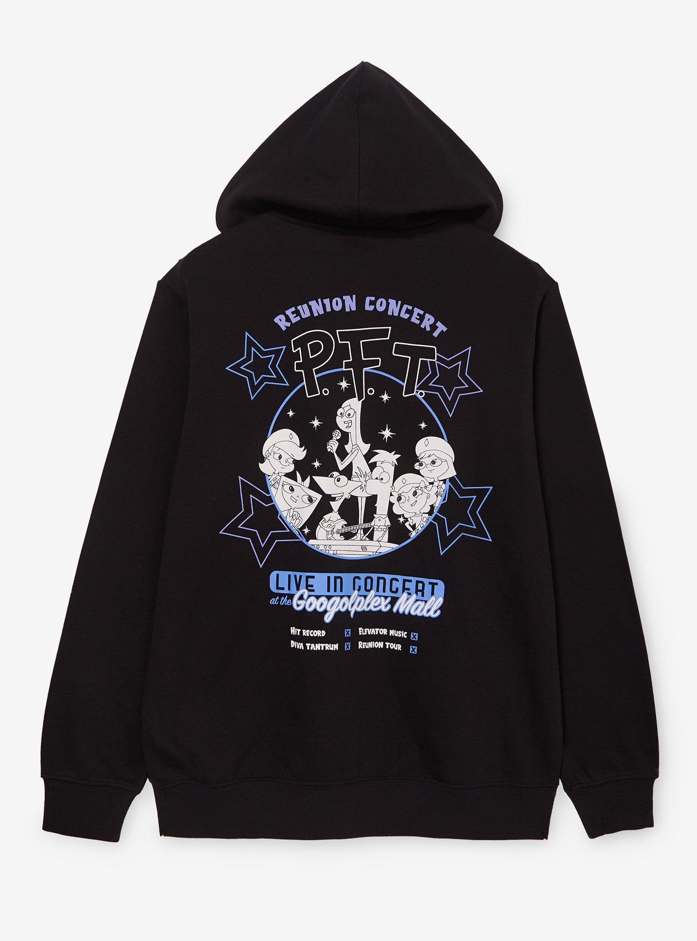 Disney Phineas and Ferb Phineas and the Ferb-Tones Zippered Hoodie - BoxLunch Exclusive, , hi-res