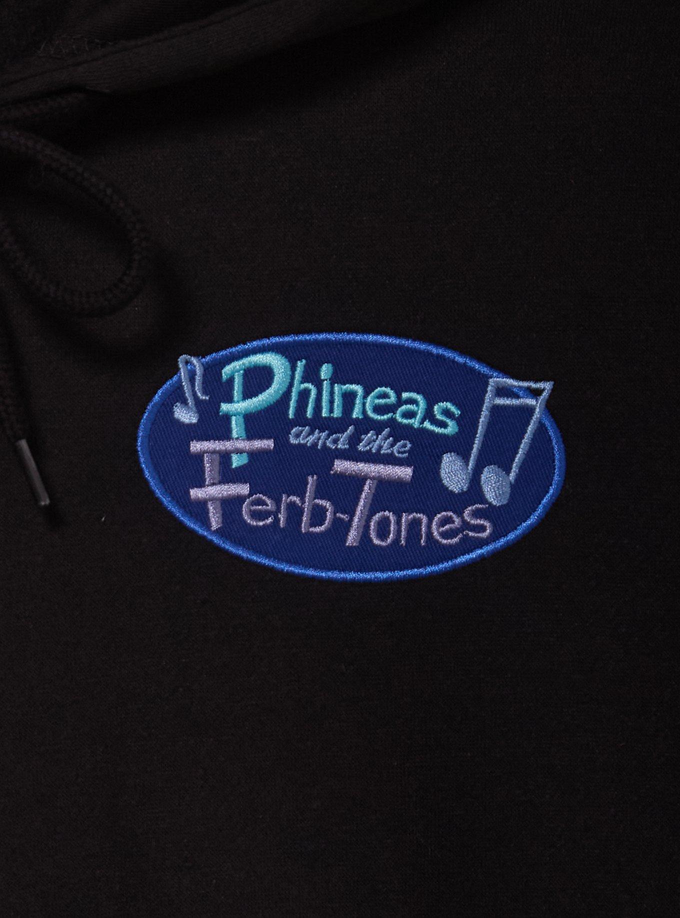 Disney Phineas and Ferb Phineas and the Ferb-Tones Zippered Hoodie - BoxLunch Exclusive, BLACK, alternate