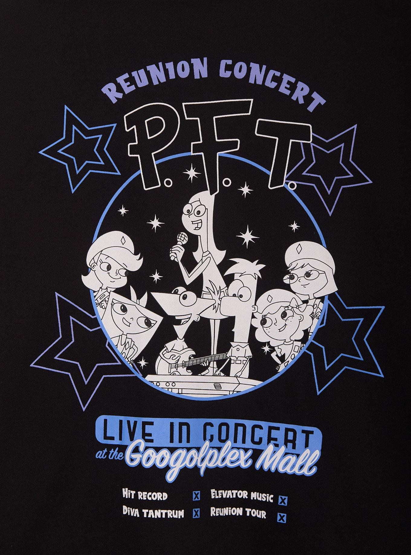 Disney Phineas and Ferb Phineas and the Ferb-Tones Zippered Hoodie - BoxLunch Exclusive, BLACK, alternate