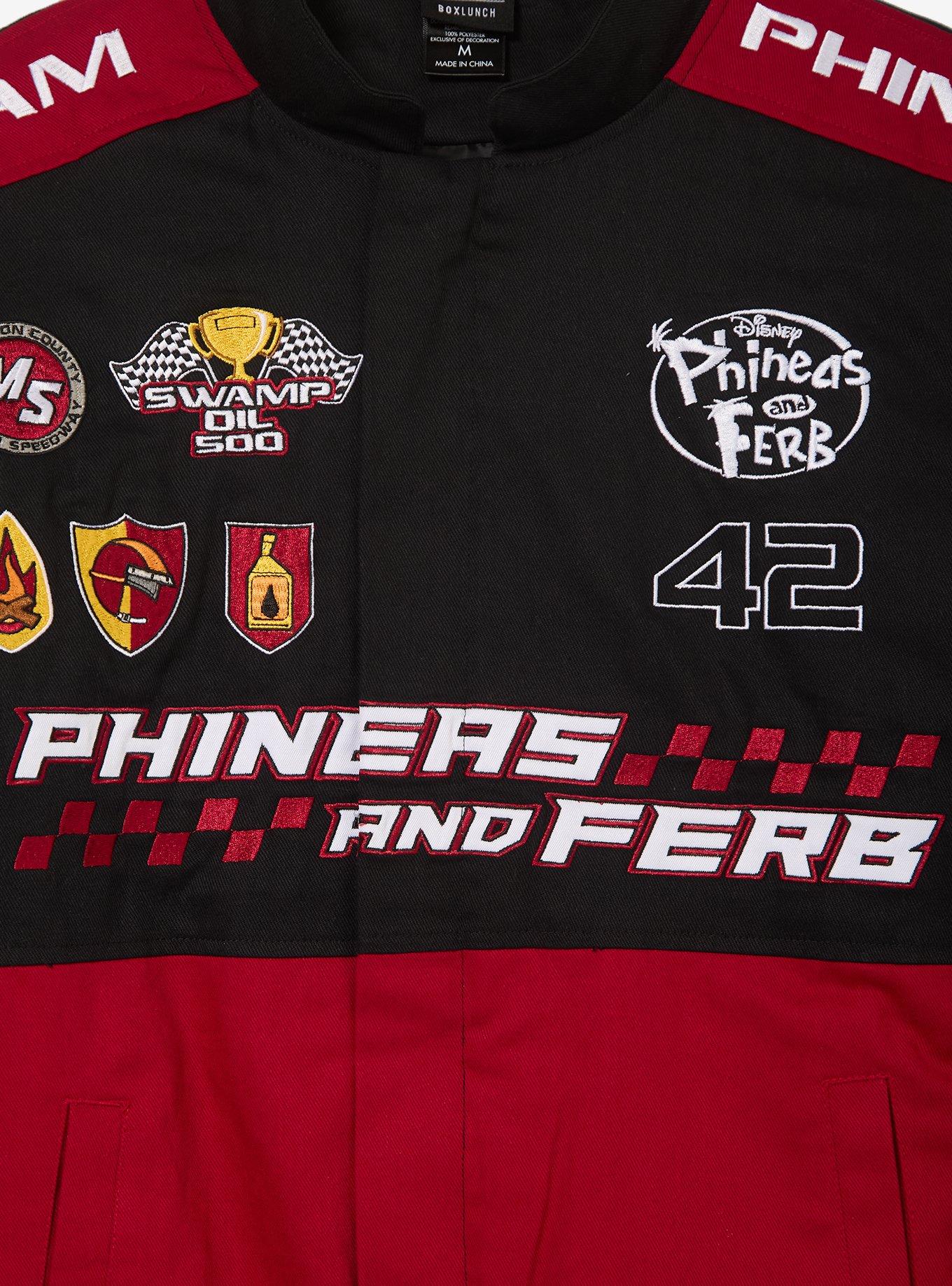 Disney Phineas and Ferb Swamp Oil 500 Racing Jacket - BoxLunch Exclusive, BLACK, alternate