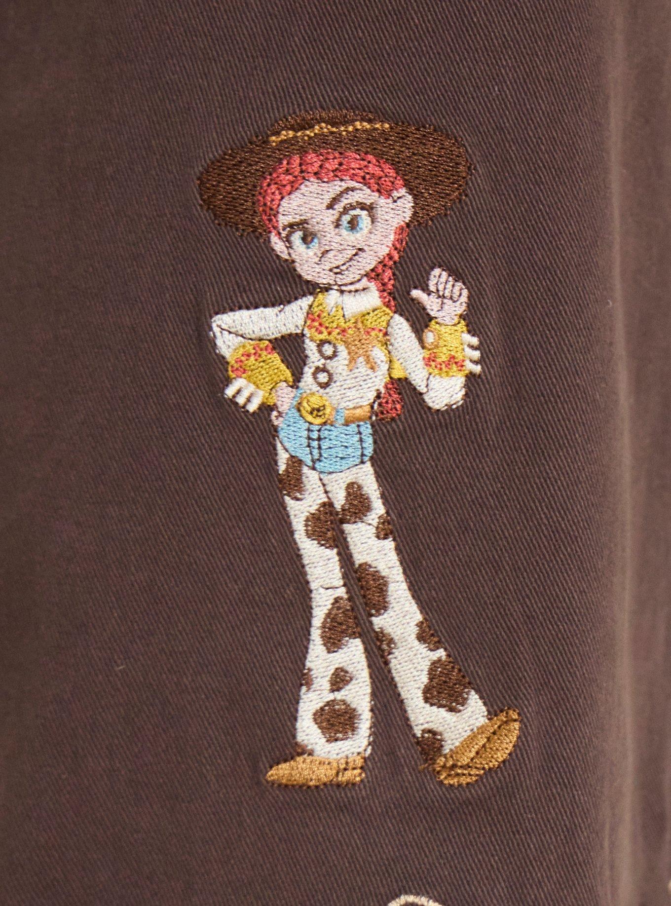 Disney Pixar Toy Story Characters Western Women's Plus Size Overalls - BoxLunch Exclusive, DENIM, alternate - view 6