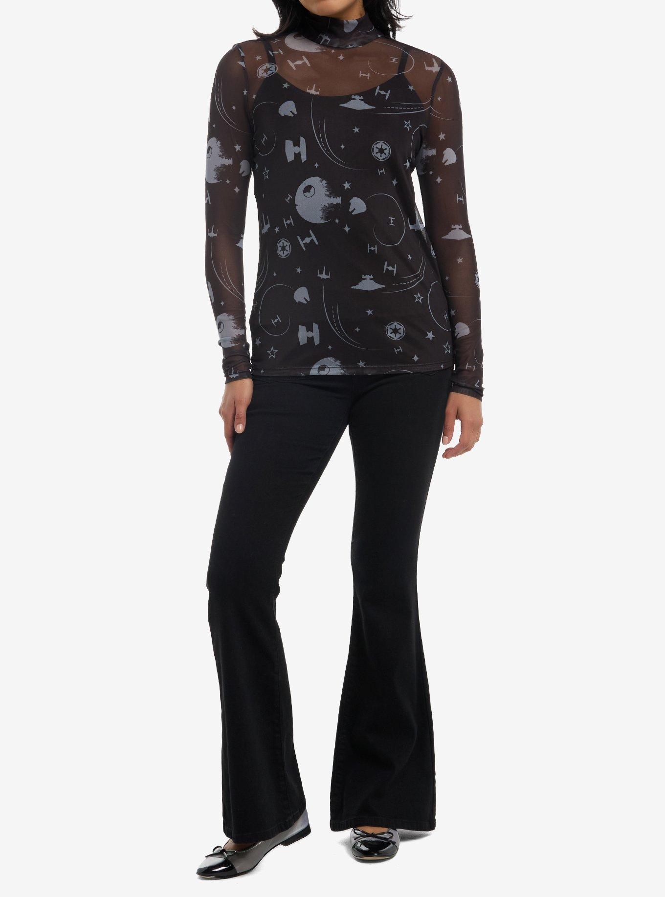 Her Universe Star Wars Empire Ships Mesh Long-Sleeve Top Her Universe Exclusive, , hi-res