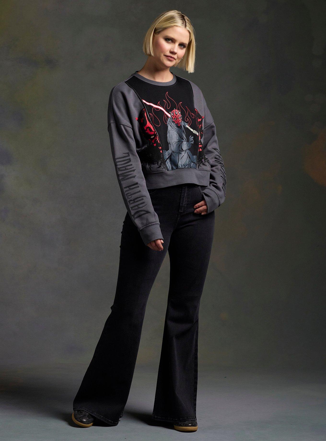 Her Universe Star Wars Darth Maul Split Crop Sweatshirt Her Universe Exclusive, , hi-res