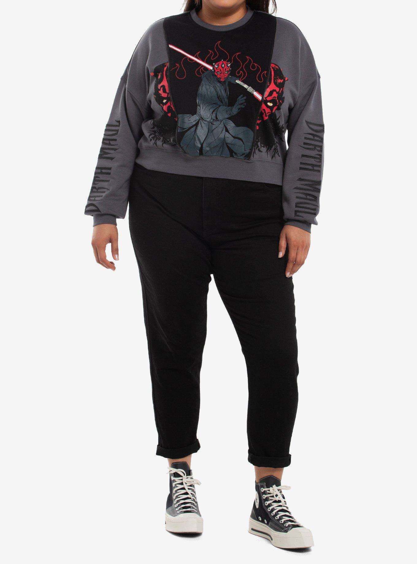 Her Universe Star Wars Darth Maul Split Crop Sweatshirt Plus Size Her Universe Exclusive, , hi-res