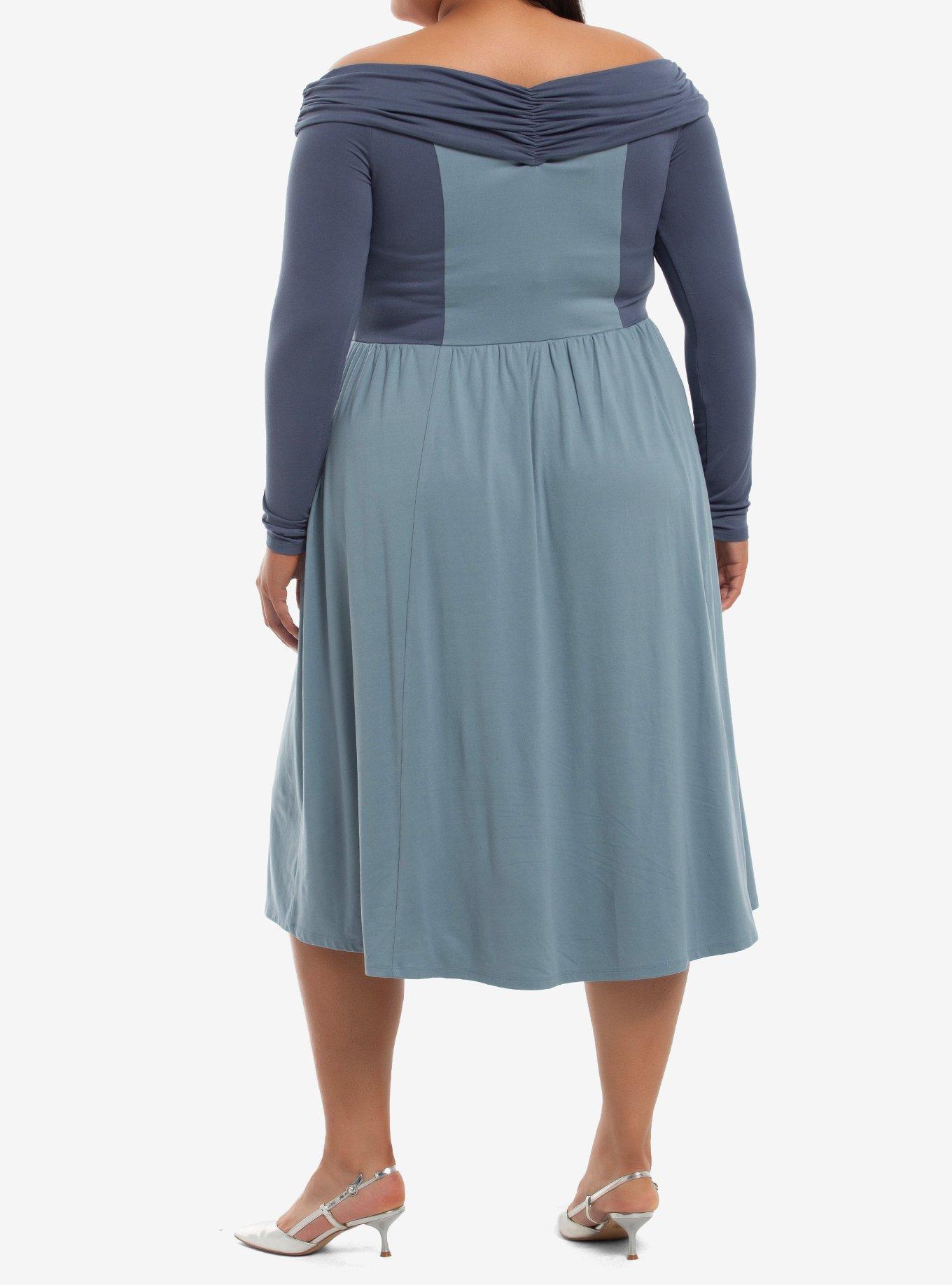 Her Universe Star Wars Duchess Satine Off-Shoulder Dress Plus Size Her Universe Exclusive, , hi-res