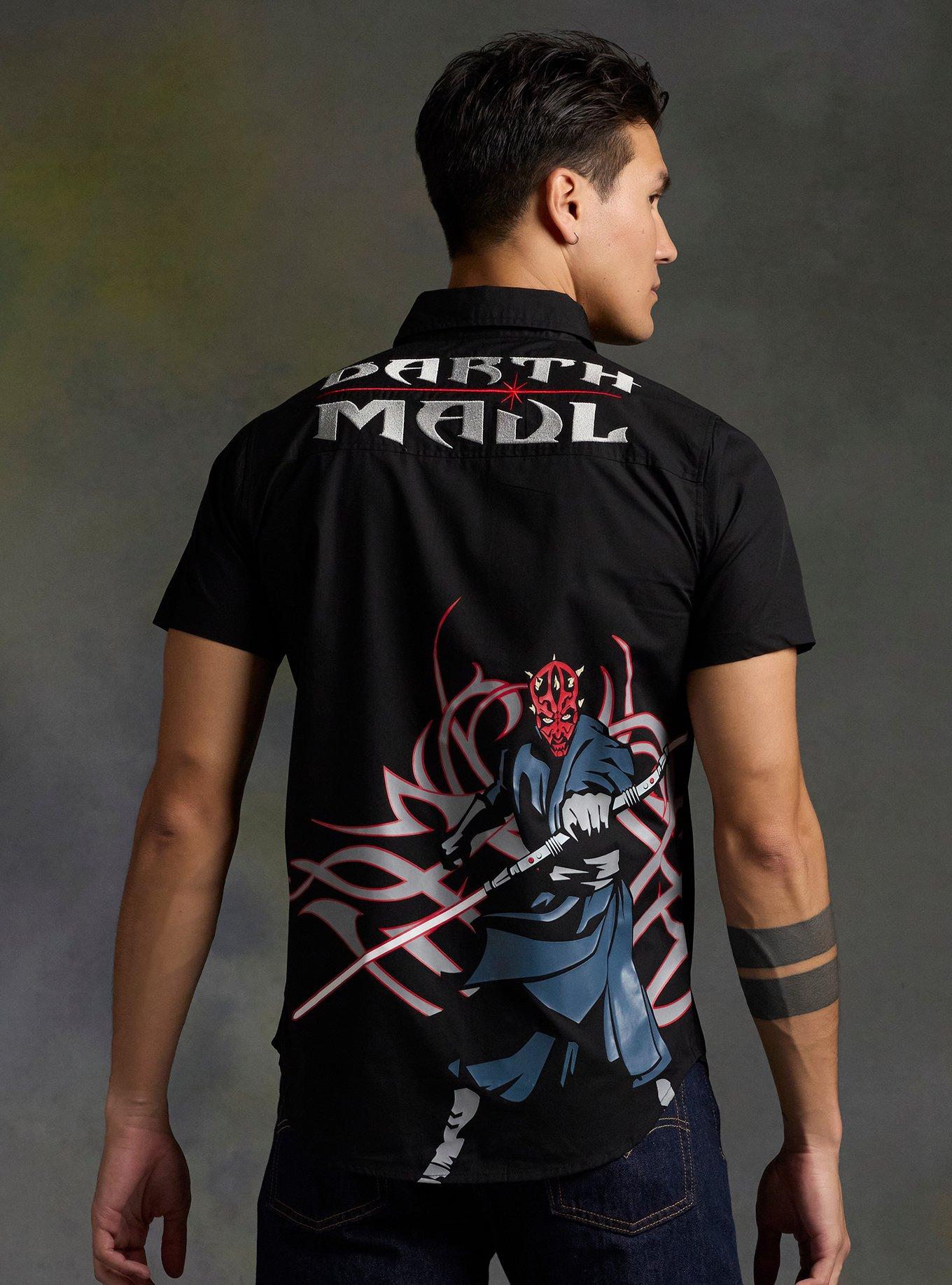 Our Universe Star Wars Darth Maul Woven Button-Up Our Universe Exclusive, , hi-res