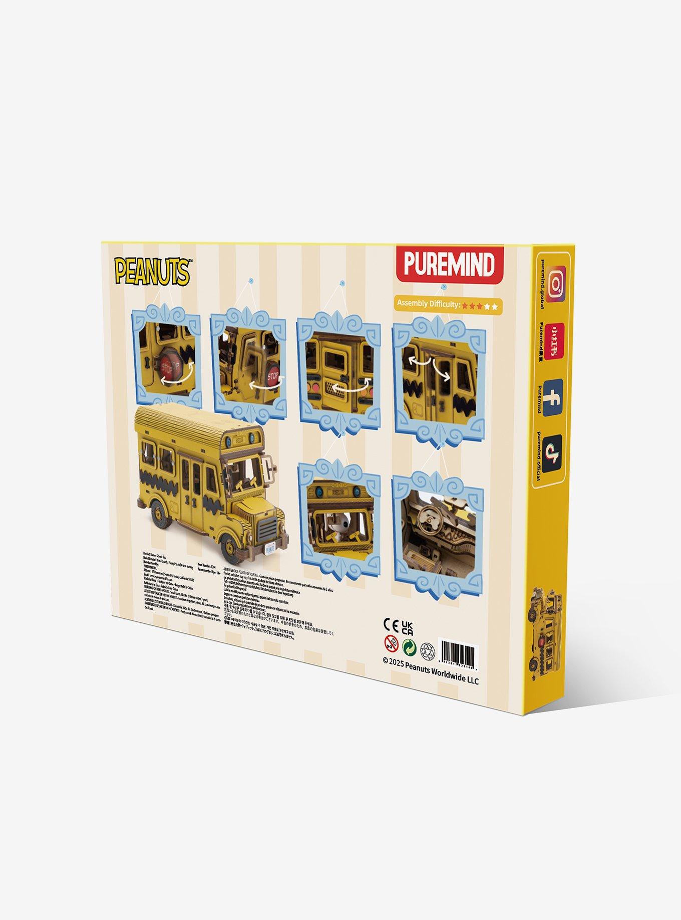 Puremind X Peanuts School Bus Wooden Kit, , alternate