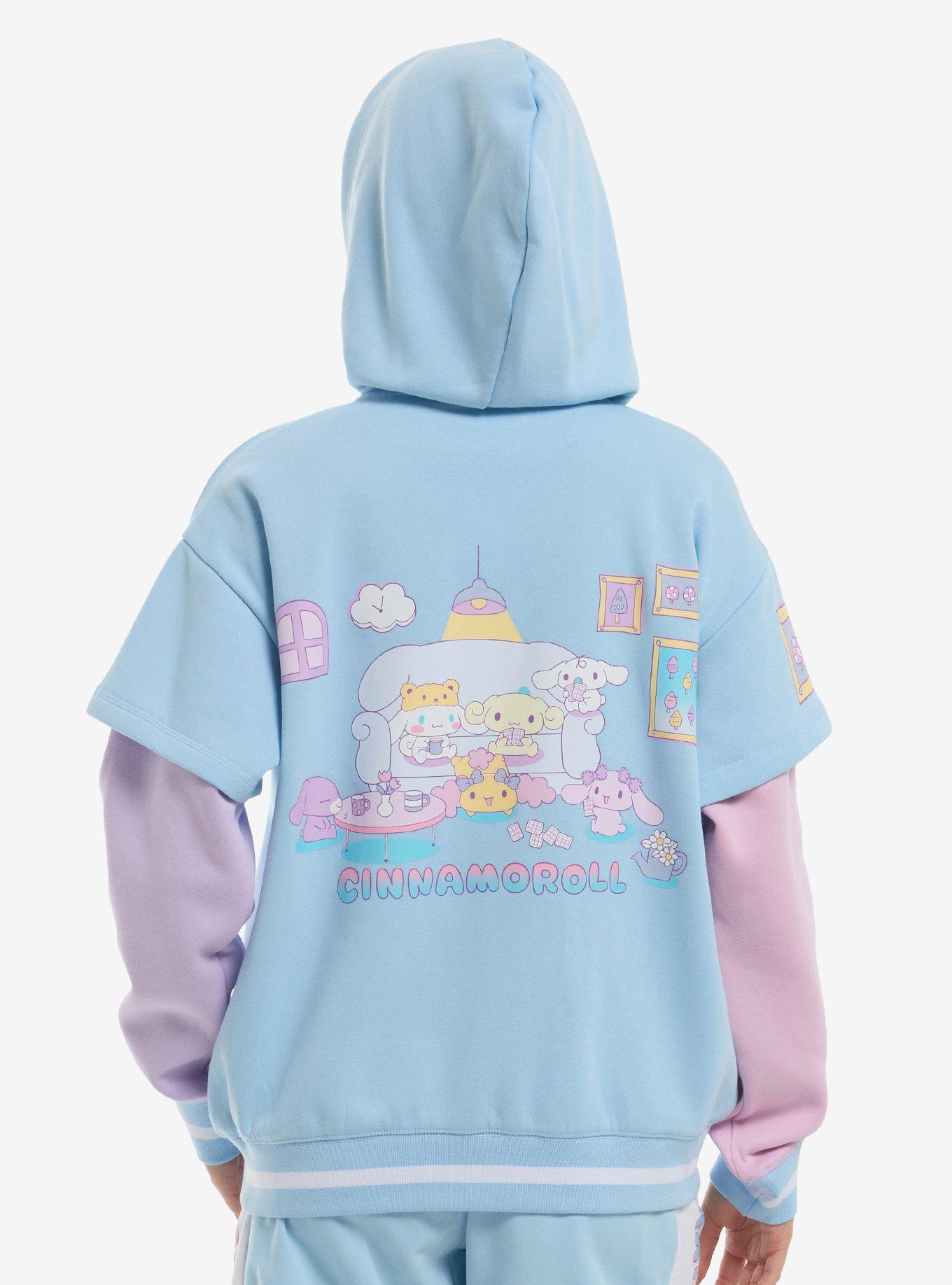 Cinnamoroll Sleepover Girls Twofer Hoodie, , hi-res