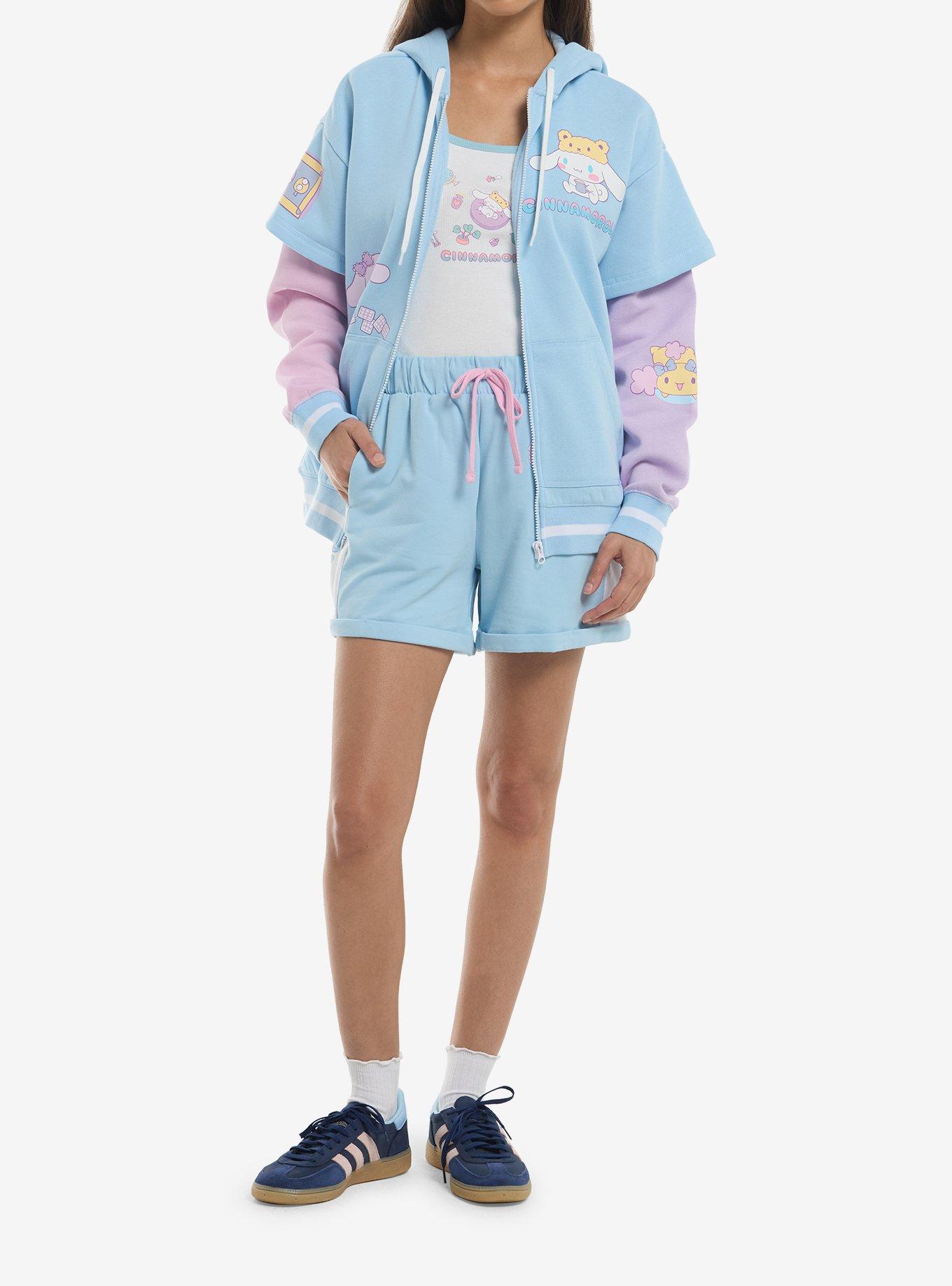 Cinnamoroll Sleepover Girls Twofer Hoodie, MULTI, alternate