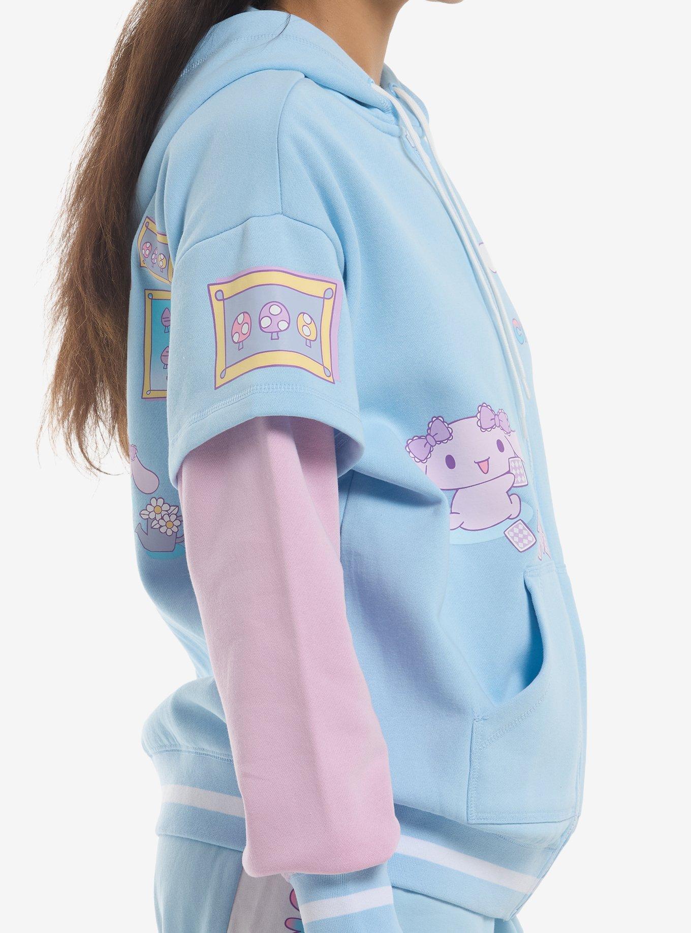 Cinnamoroll Sleepover Girls Twofer Hoodie, MULTI, alternate