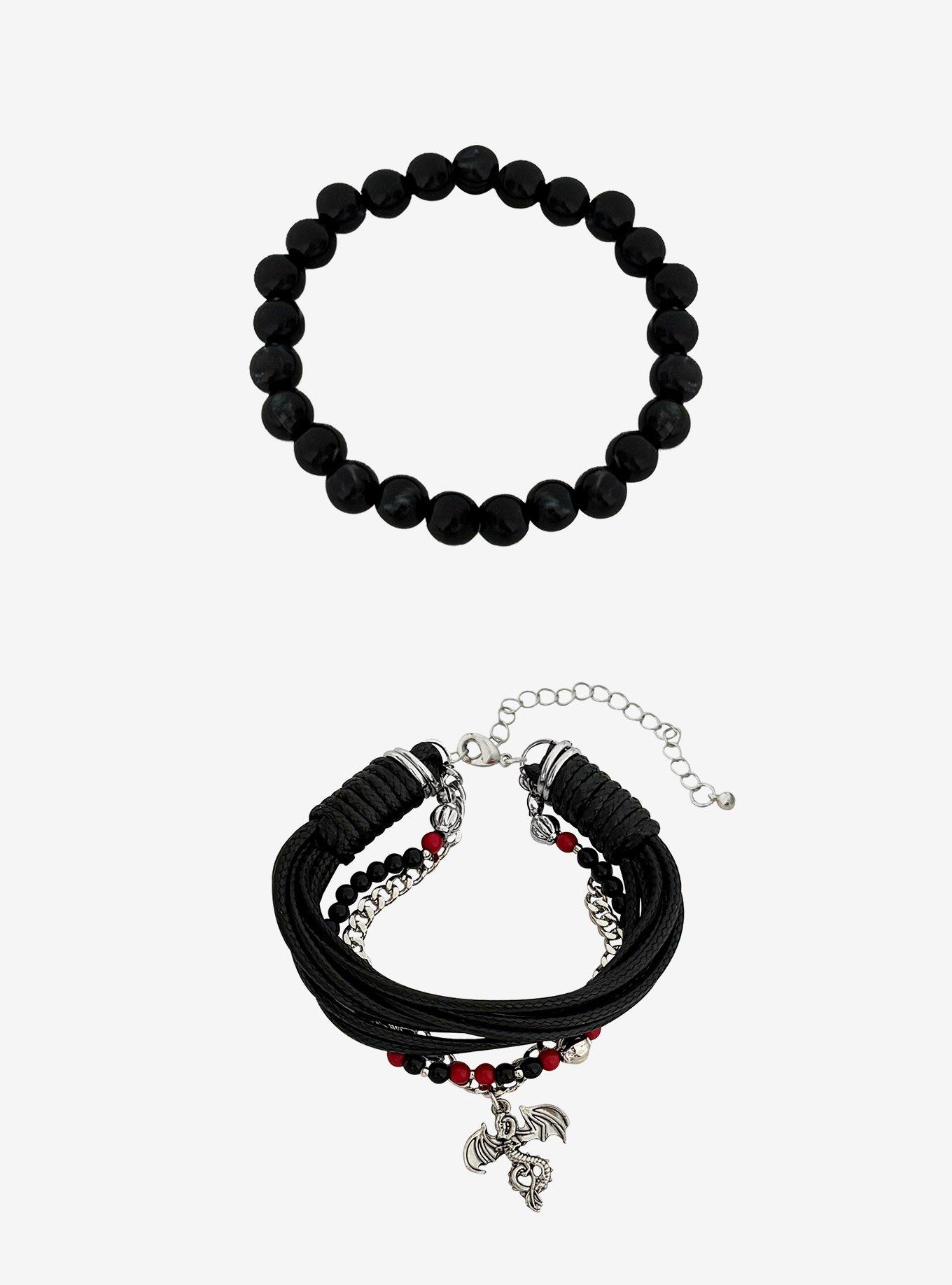 Dragon Cord & Bead Bracelet Set, , hi-res