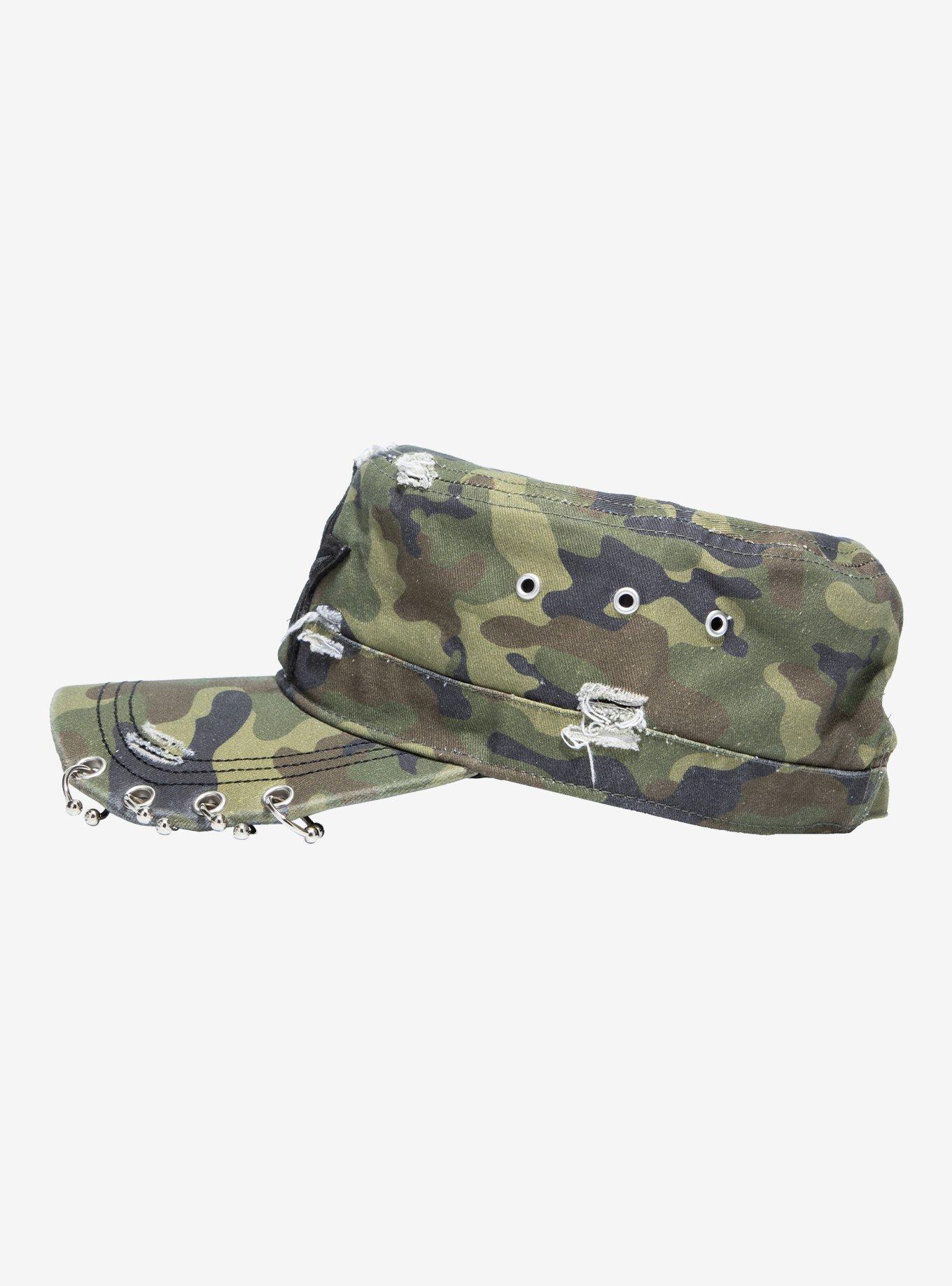 Star Camouflage Pierced Cadet Hat, , hi-res
