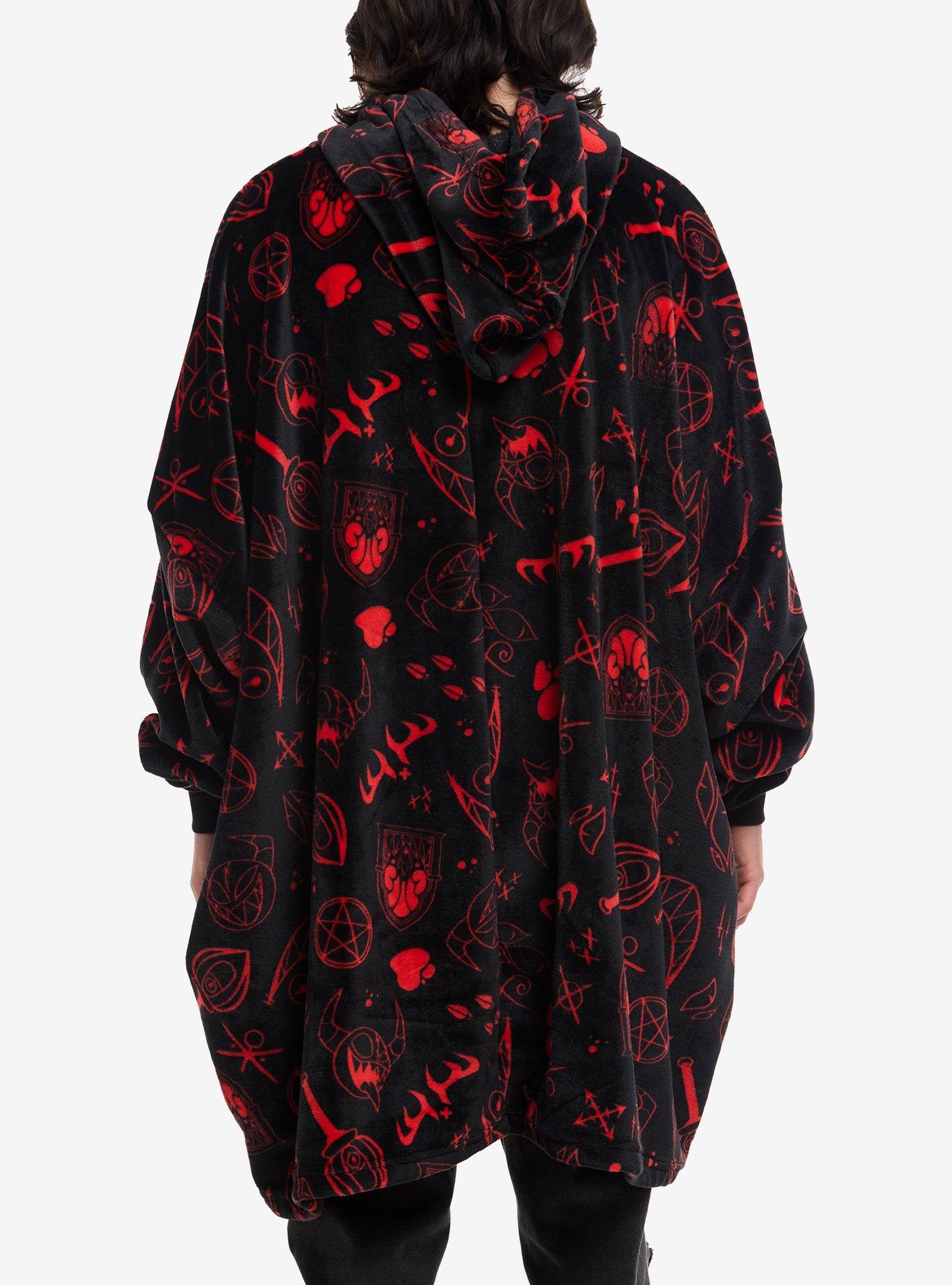 Hazbin Hotel Alastor Fuzzy Oversized Hoodie, , alternate