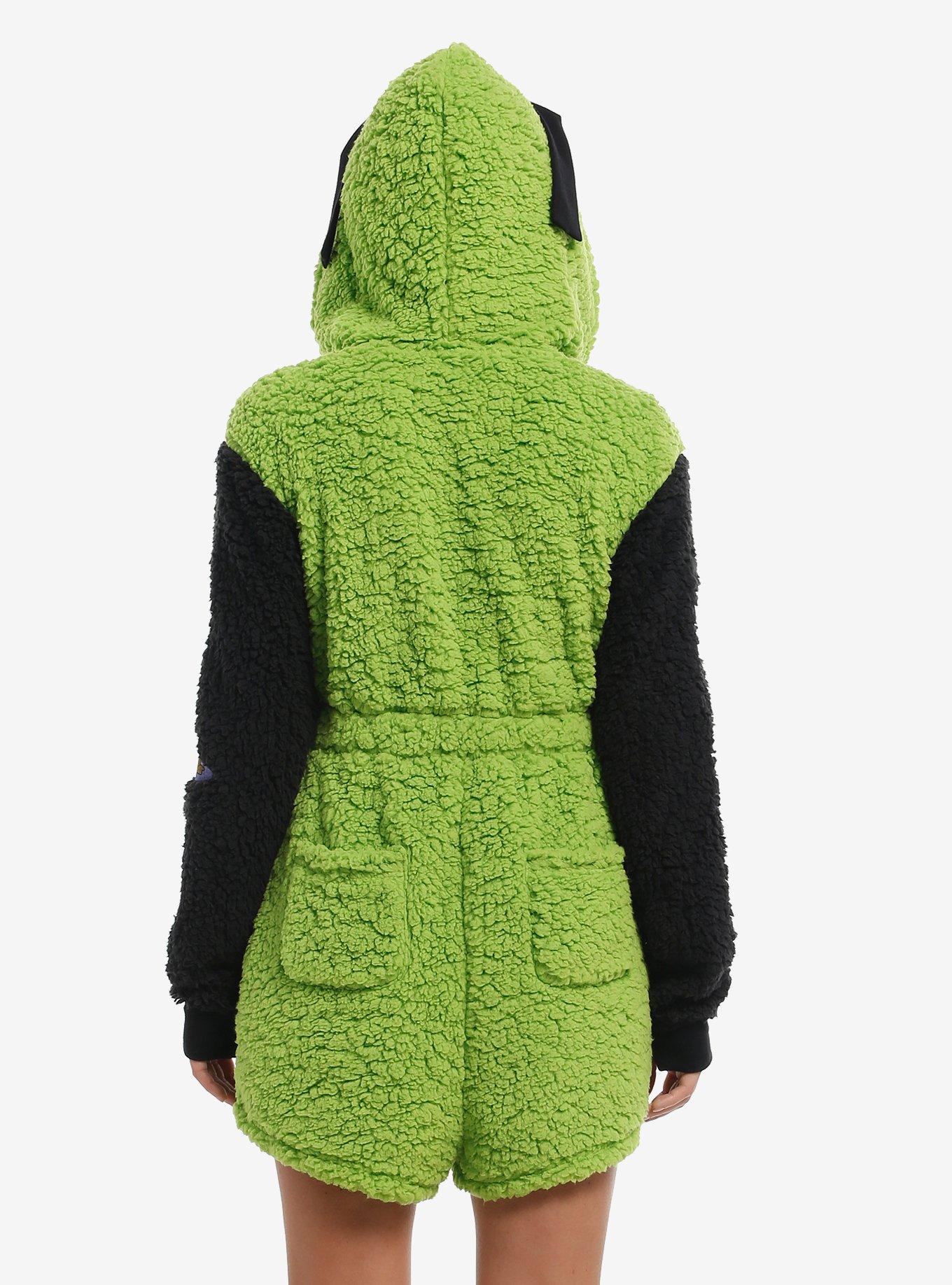 Invader Zim GIR Snacks Sherpa Romper, , hi-res