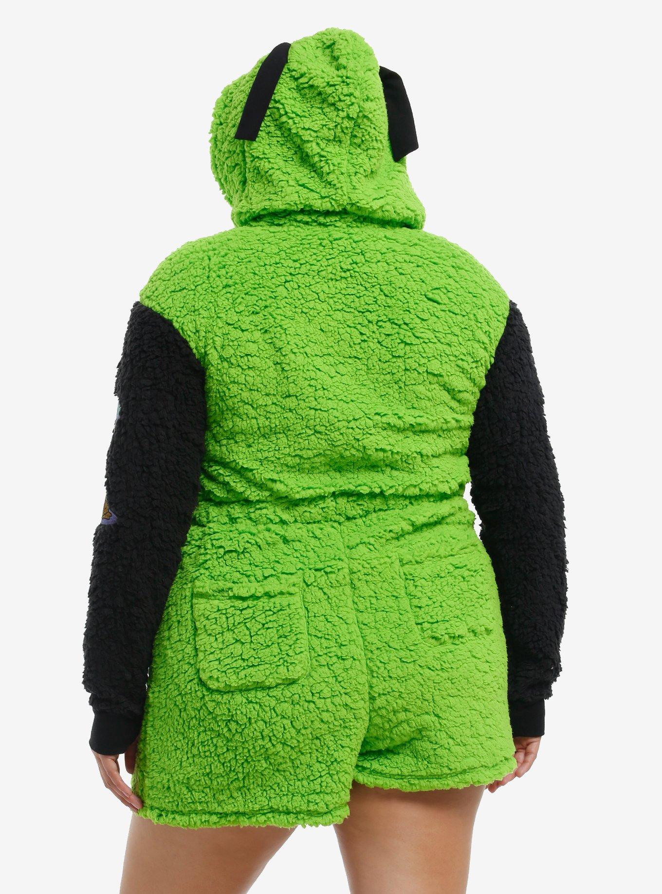 Invader Zim GIR Snacks Sherpa Romper Plus Size, , hi-res