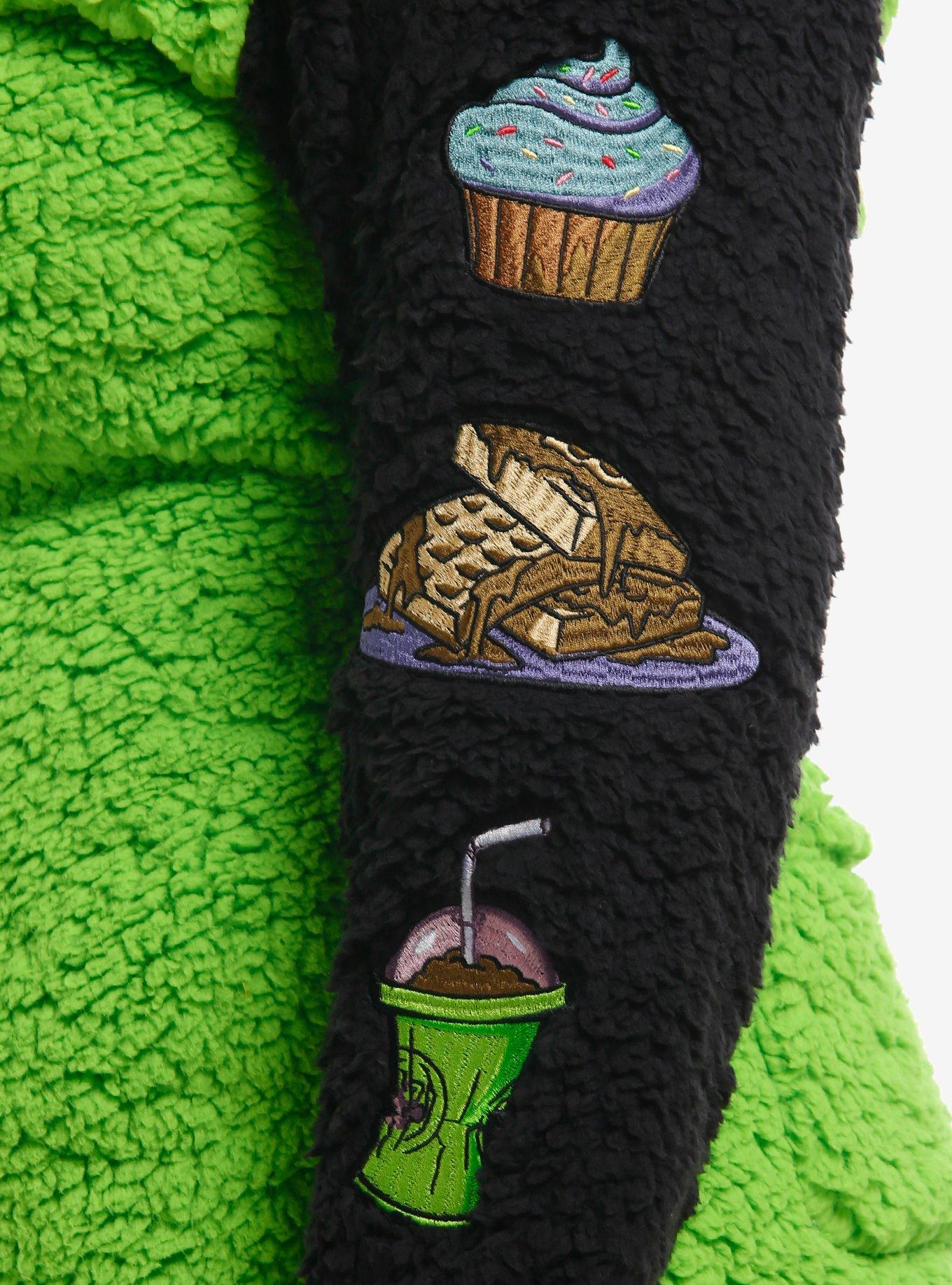 Invader Zim GIR Snacks Sherpa Romper Plus Size, BLACK, alternate