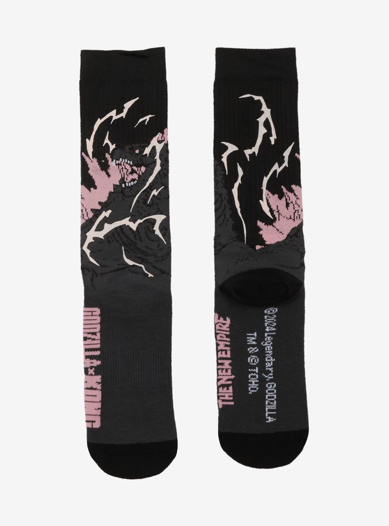 Godzilla X Kong: The New Empire UV Light Crew Socks, , hi-res