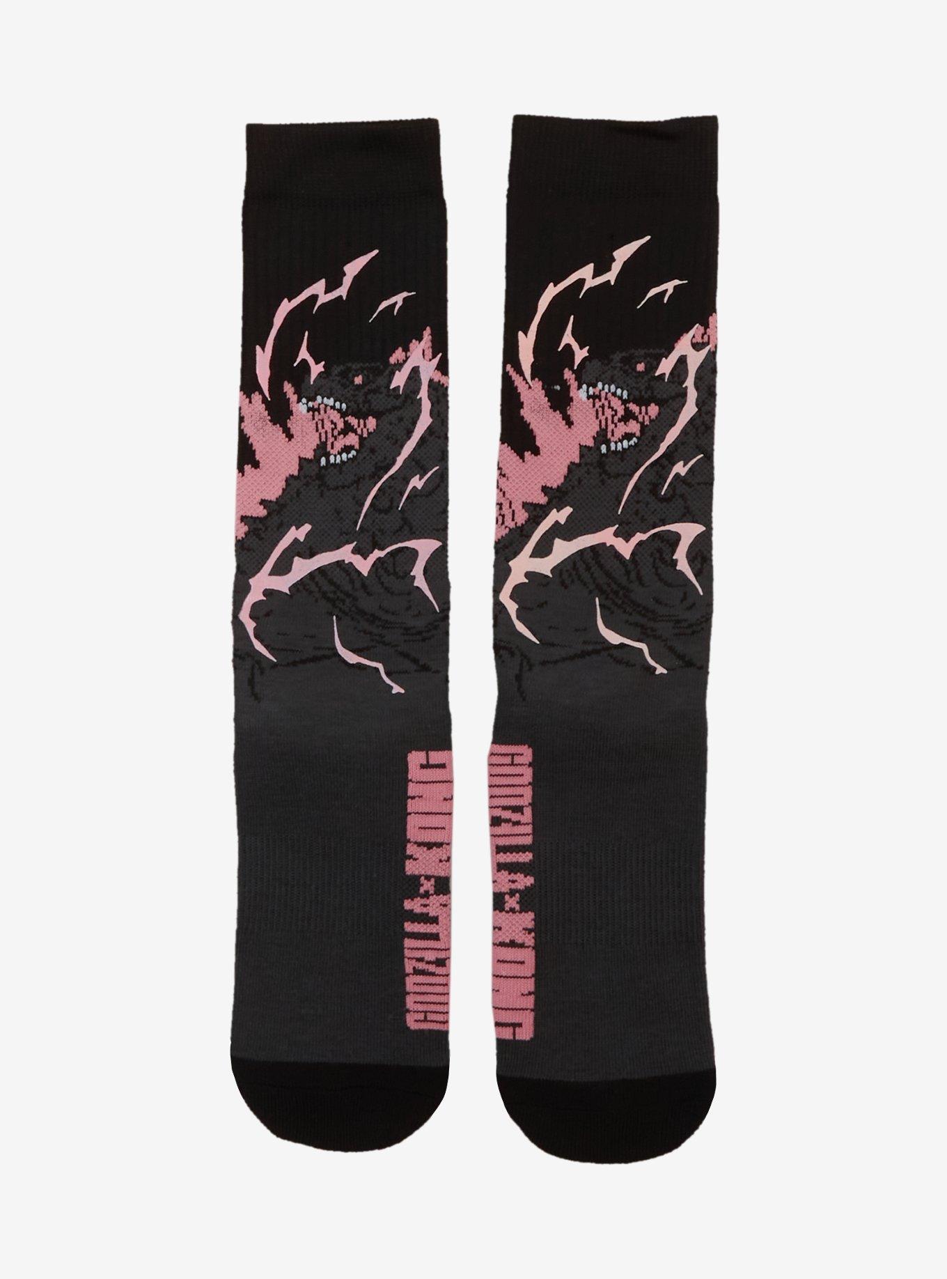 Godzilla X Kong: The New Empire UV Light Crew Socks, , alternate