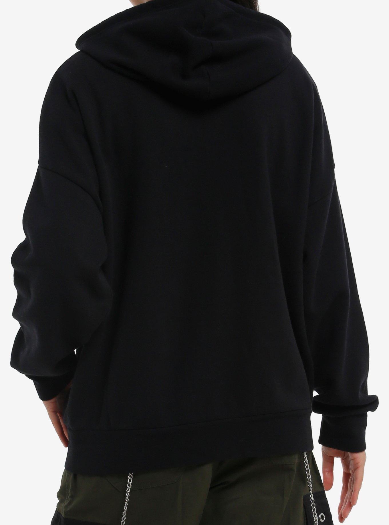 Social Collision Black Star Bleach Girls Hoodie, BLACK, alternate