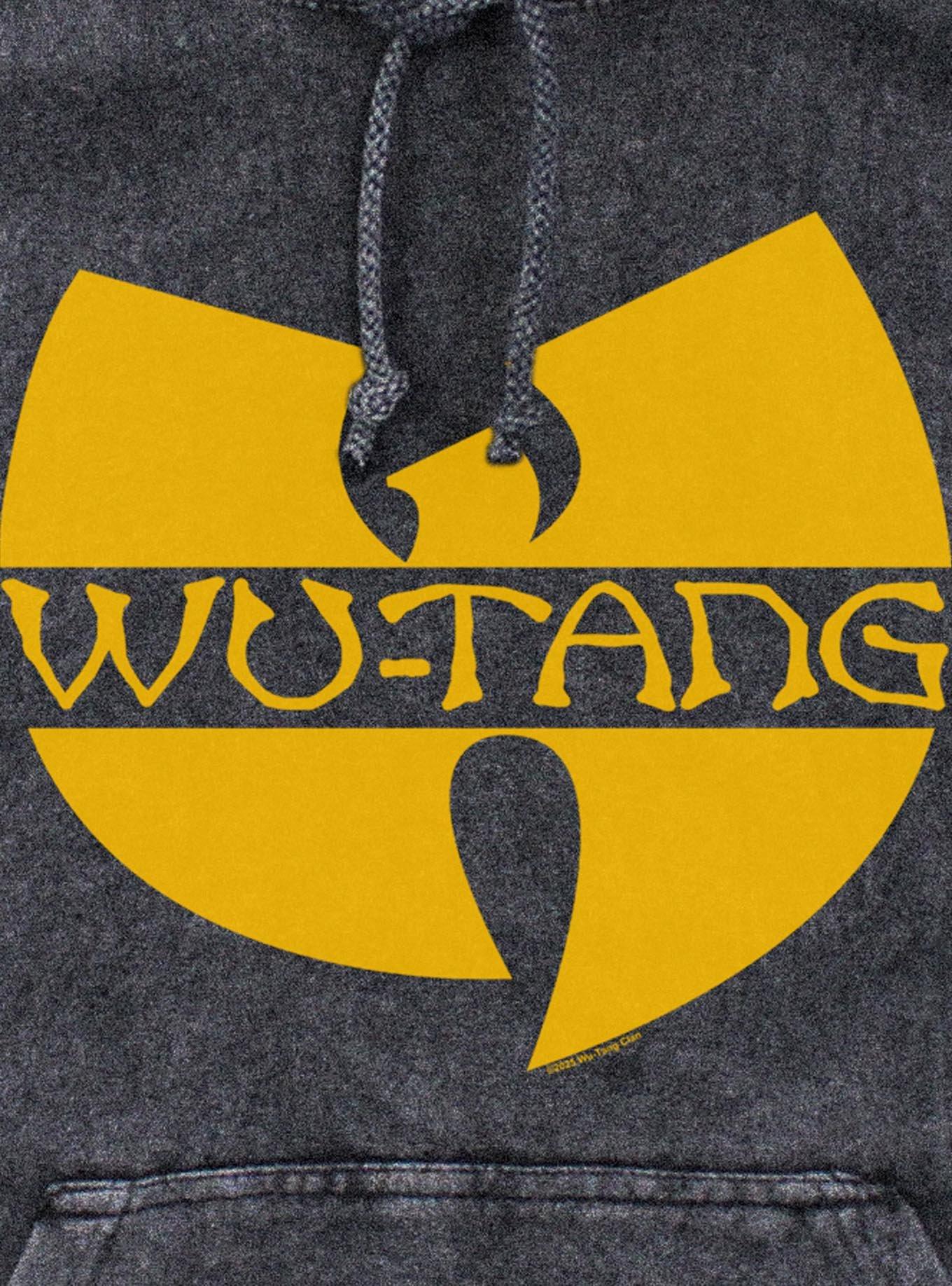 Wu-Tang Clan Logo Mineral Wash Hoodie, , hi-res