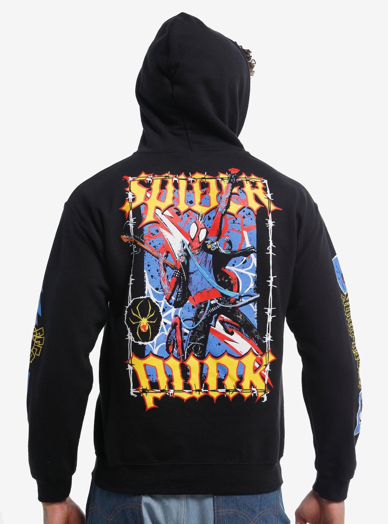 Marvel Spider-Man: Across The Spider-Verse Spider-Punk Metal Hoodie, , hi-res