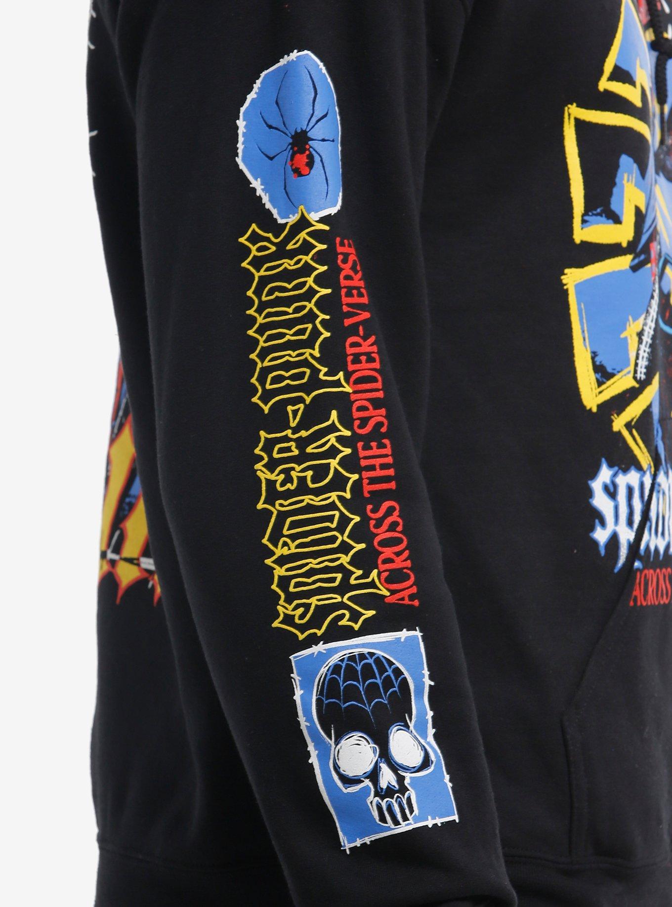Marvel Spider-Man: Across The Spider-Verse Spider-Punk Metal Hoodie, BLACK, alternate