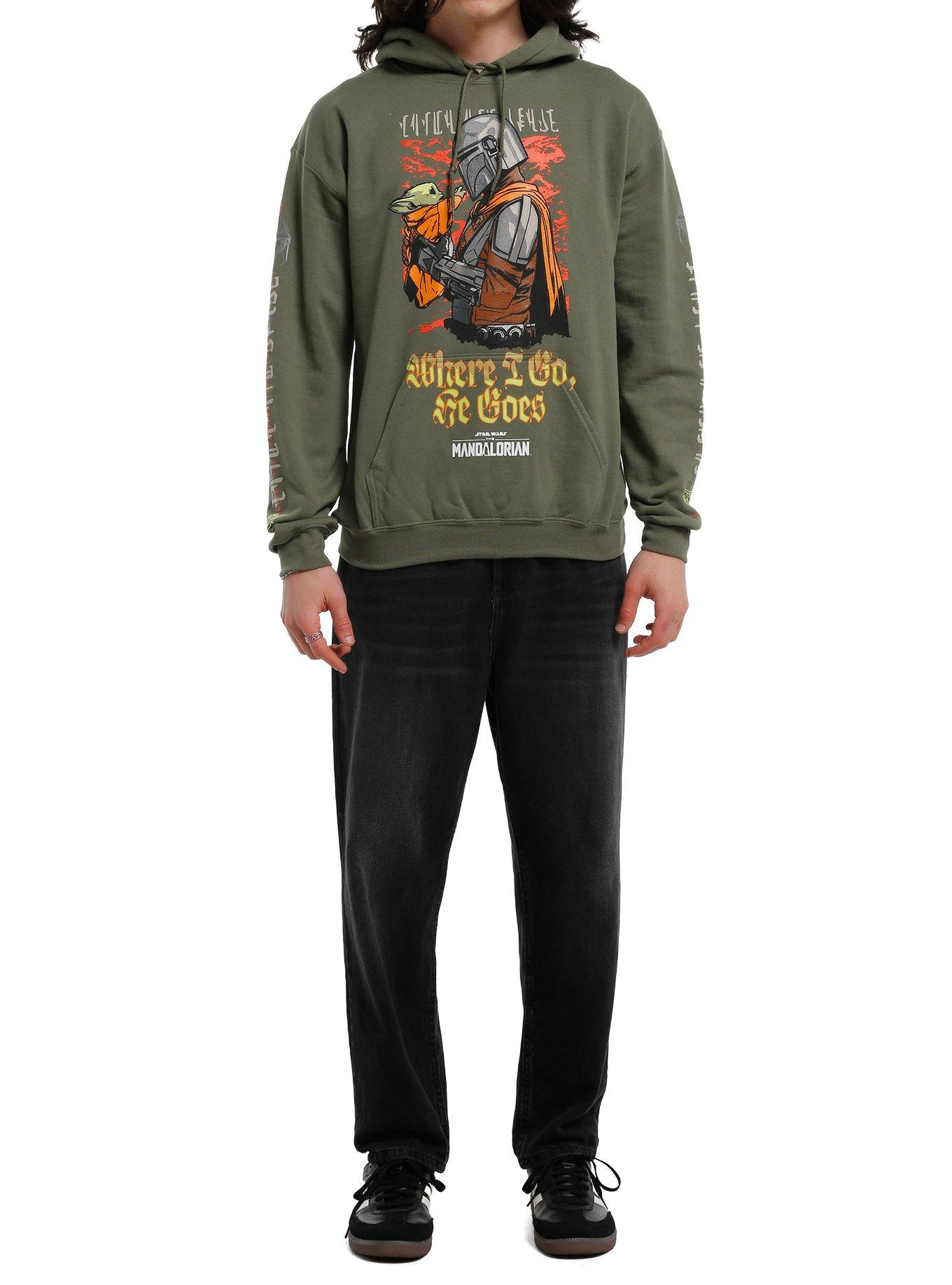 Star Wars The Mandalorian Duo Hoodie, OLIVE, alternate