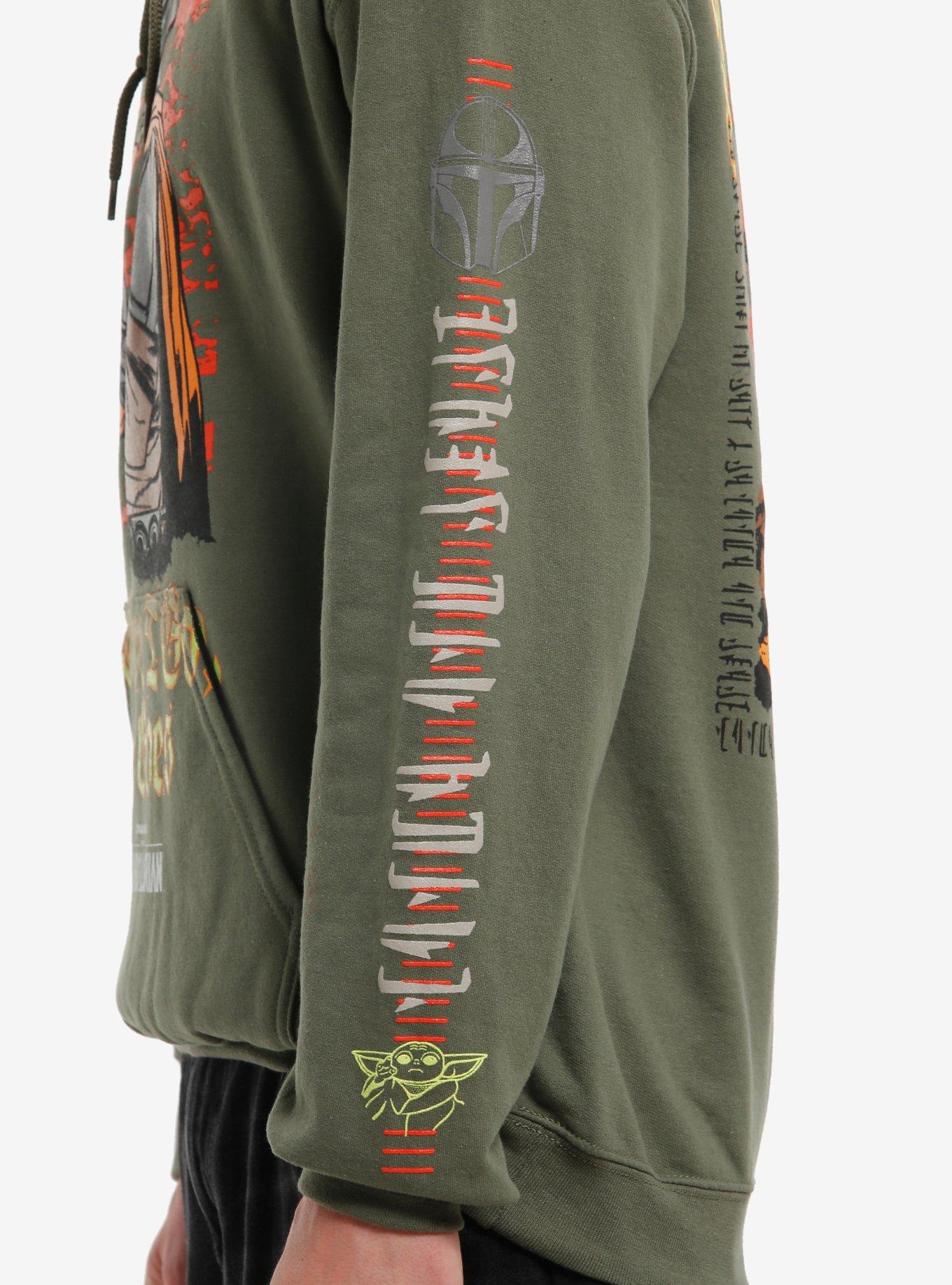 Star Wars The Mandalorian Duo Hoodie, OLIVE, alternate