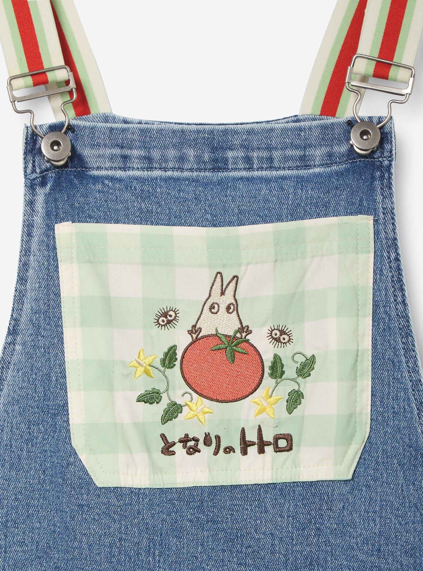 Studio Ghibli&reg; My Neighbor Totoro Veggies Women's Overalls - BoxLunch Exclusive, DENIM, alternate
