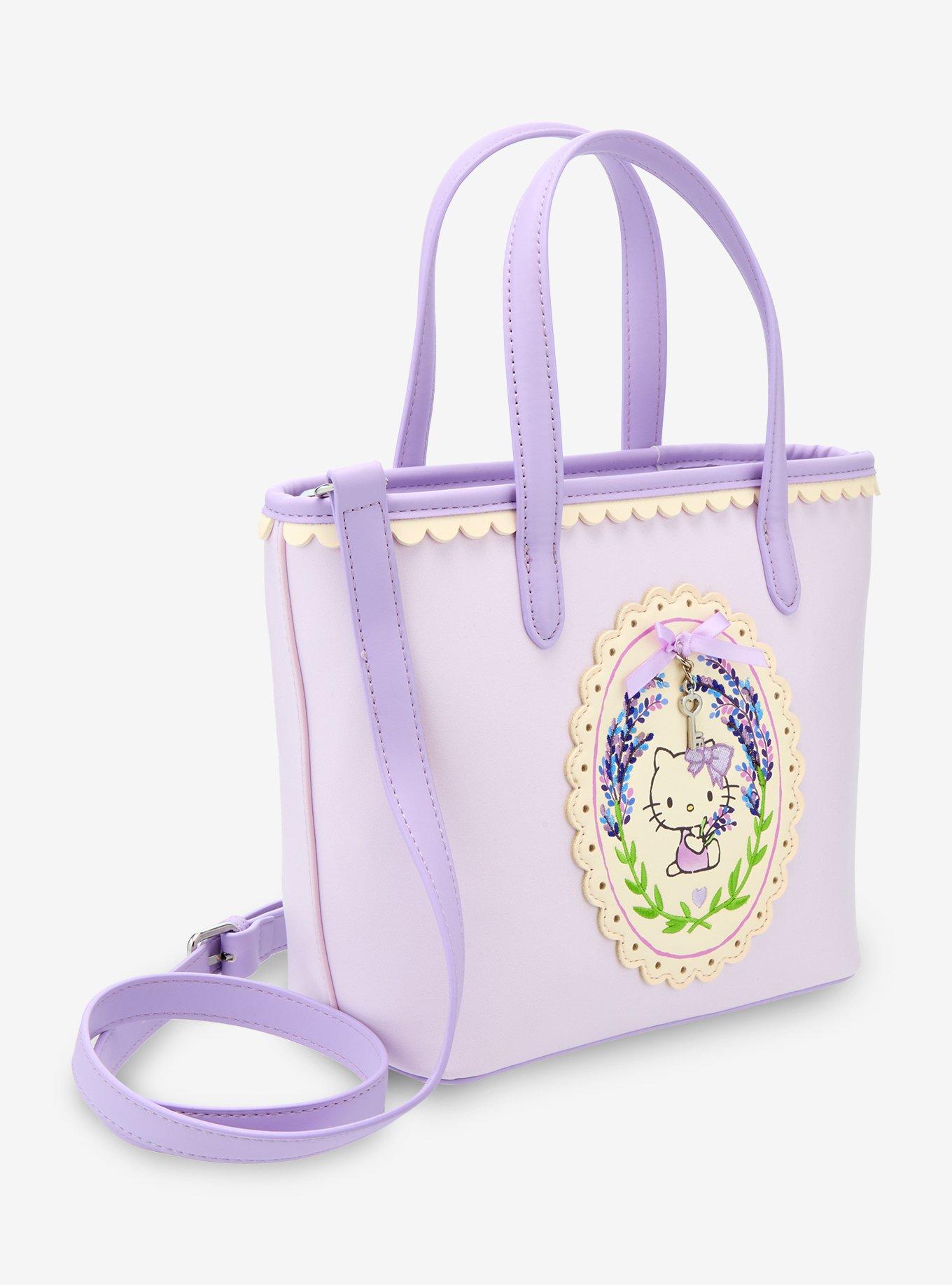 Sanrio Hello Kitty Lavender Mini Crossbody Tote, , hi-res