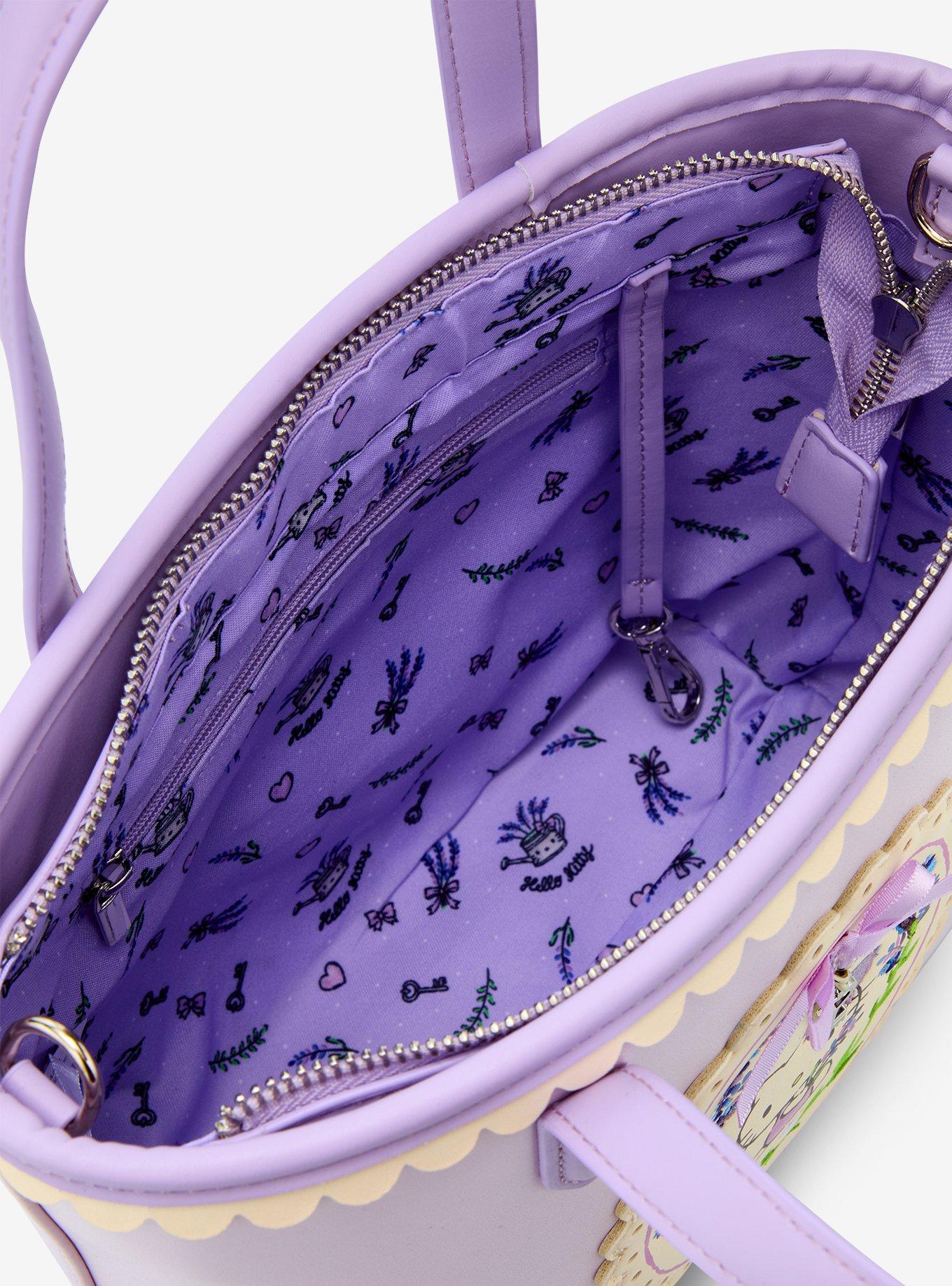 Sanrio Hello Kitty Lavender Mini Crossbody Tote, , alternate - view 4