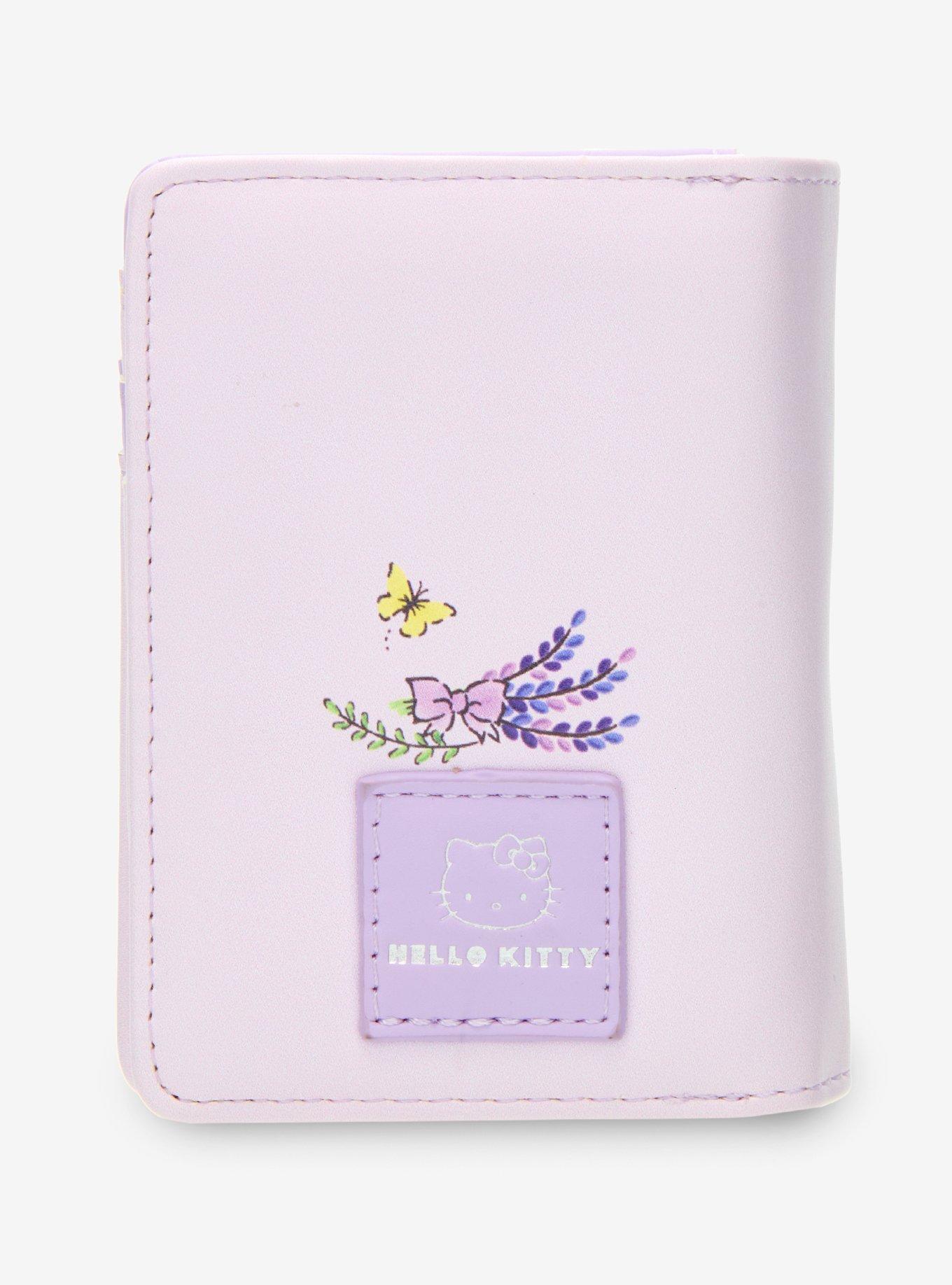 Hello Kitty Lavender Flower Wallet, , alternate
