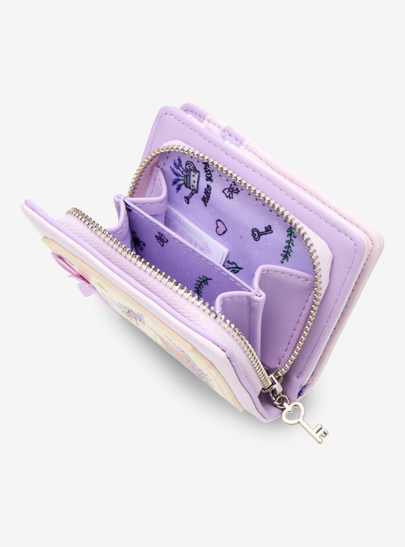 Hello Kitty Lavender Flower Wallet, , alternate