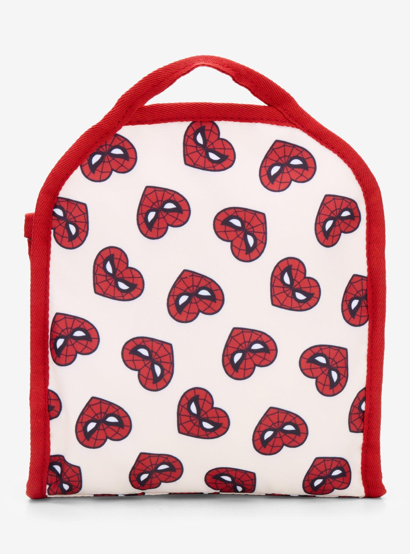 Marvel Spider-Man Heart Mask Allover Print Mini Backpack Organizer, , alternate - view 3