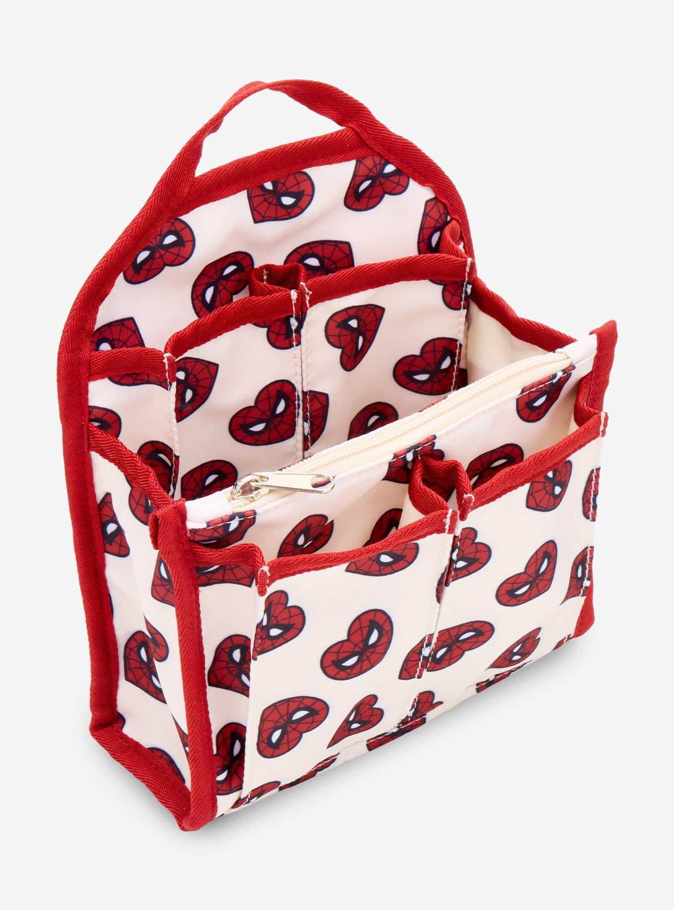 Marvel Spider-Man Heart Mask Allover Print Mini Backpack Organizer, , alternate - view 4