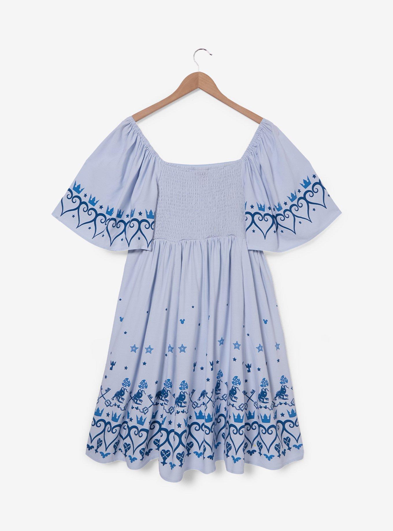 Disney Kingdom Hearts Icons Flutter Sleeve Dress Plus Size, , hi-res