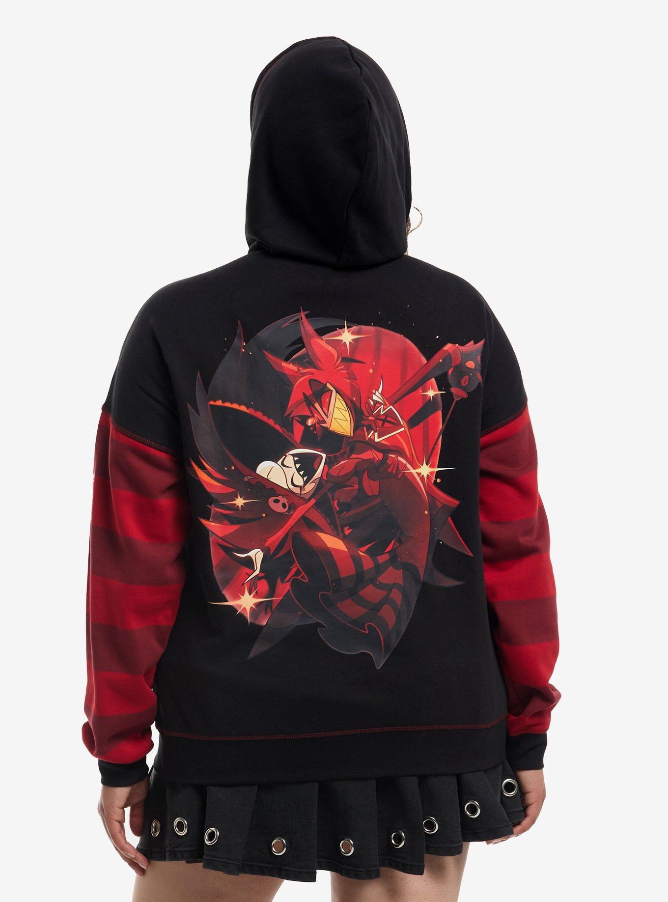 Hazbin Hotel Alastor & Rosie Hoodie Plus Size, , hi-res